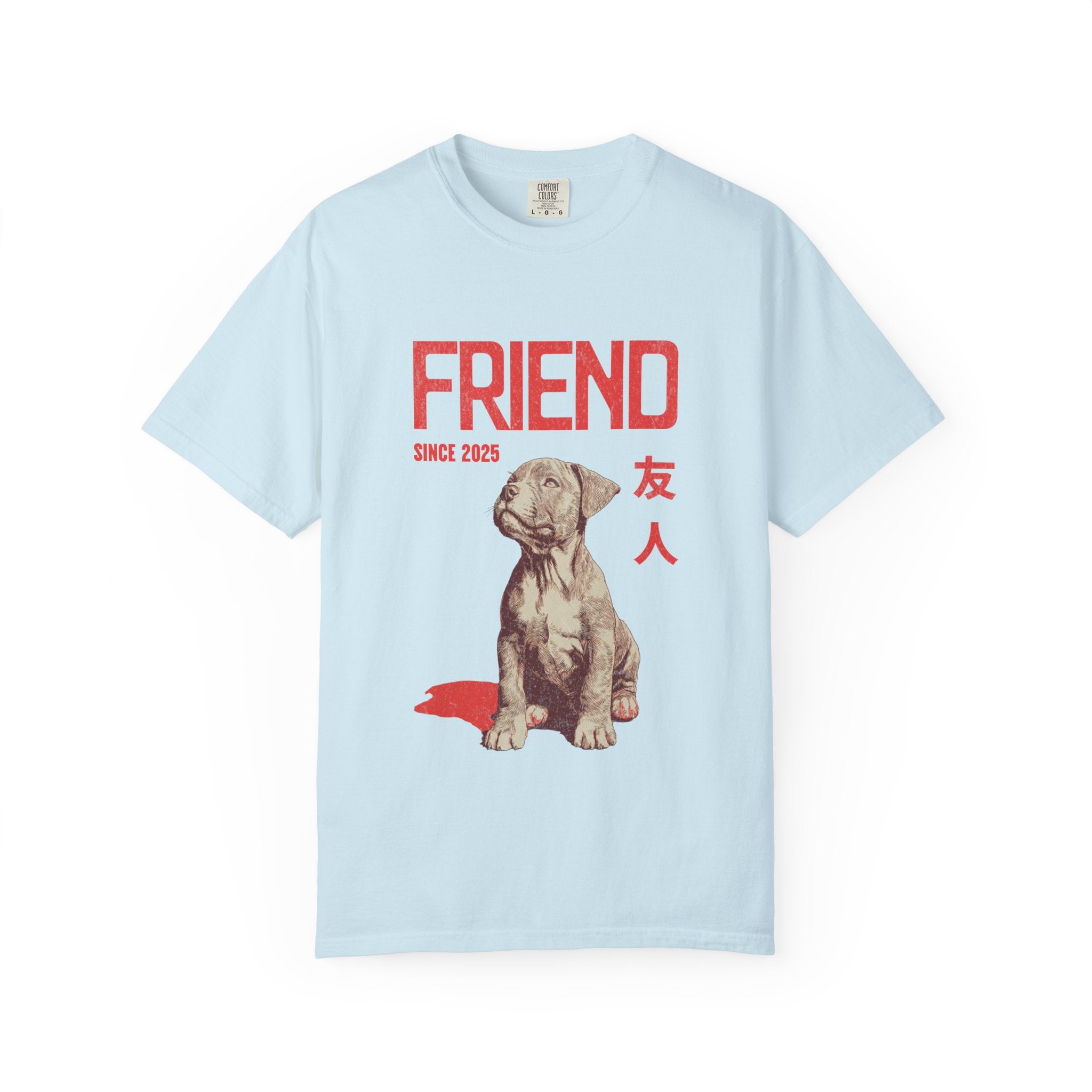 Pitbull Friend Shirt  | Anime Dog T-Shirt | Unisex Birthday Gift | Custom Year Personalization | Gift for Dog Lovers and Anime Fans