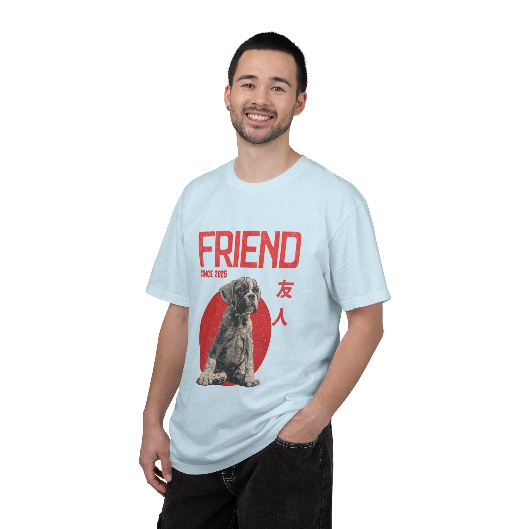 Boxer Puppy T-shirt | Anime Dog Shirt | Pet Memorial, Adoption Gift | Custom Year Personalization | Comfort Colors®