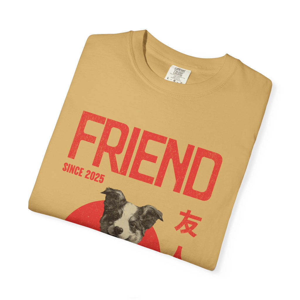 Border Collie Puppy T-shirt | Anime Dog Shirt | Pet Memorial, Adoption Gift | Custom Year Personalization | Comfort Colors®