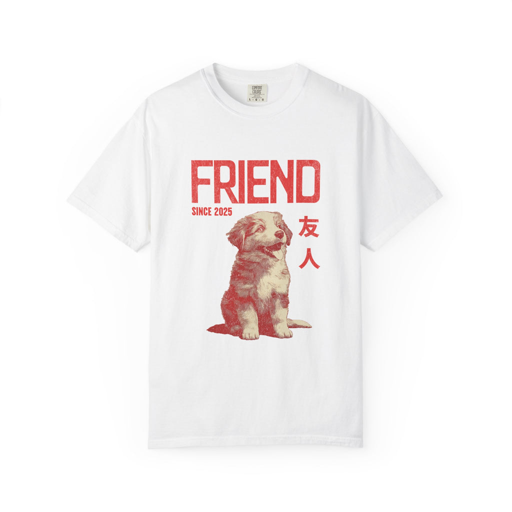 Australian Shepherd Friend Tee | Anime Dog Shirt | Unisex Birthday Gift | Custom Year Personalization | Gift for Dog Lovers and Anime Fans