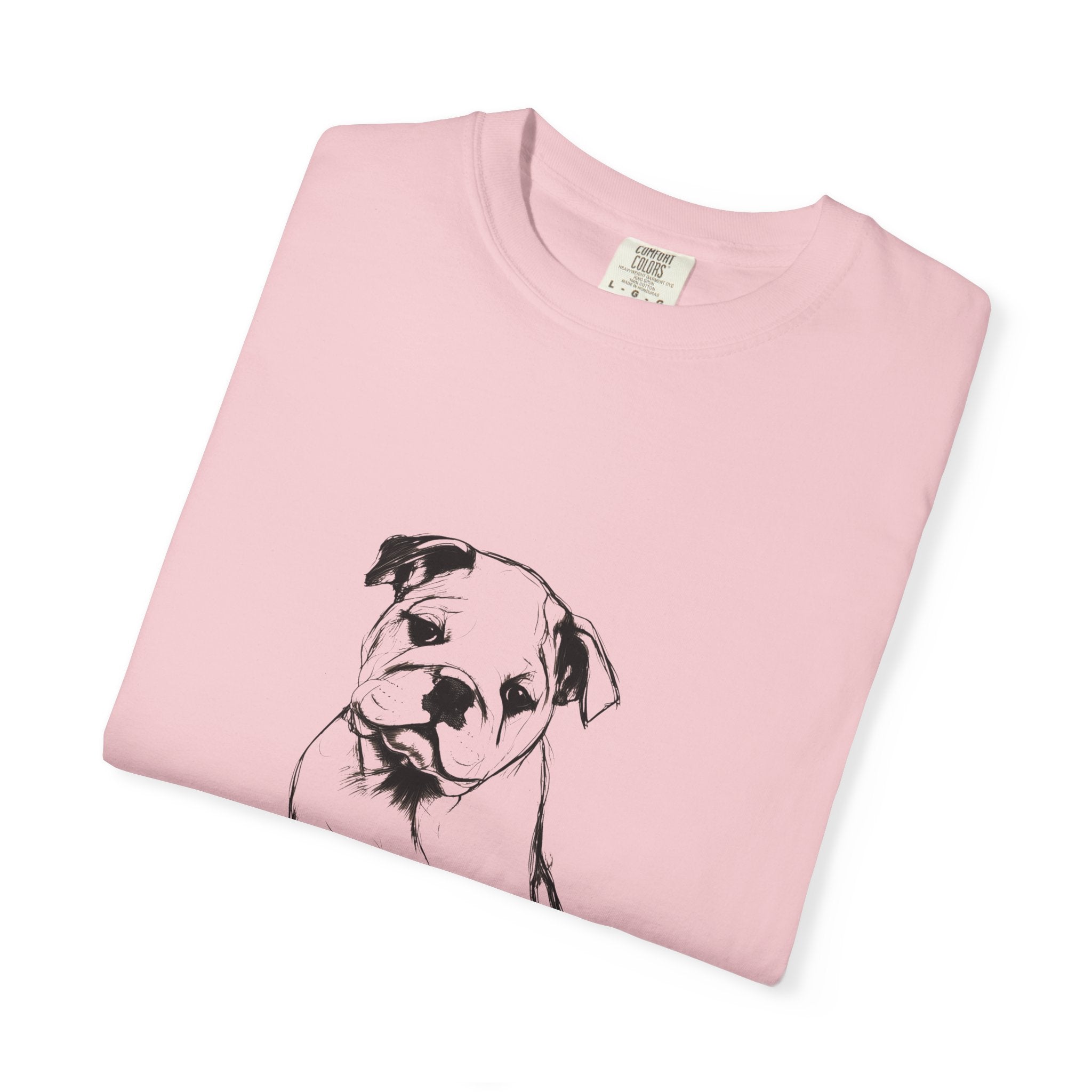 Personalized English Bulldog T-Shirt | Custom Dog Name Tee | Comfort Colors 1717 Tee | Minimal Sketch Vintage Style | Dog lover gift