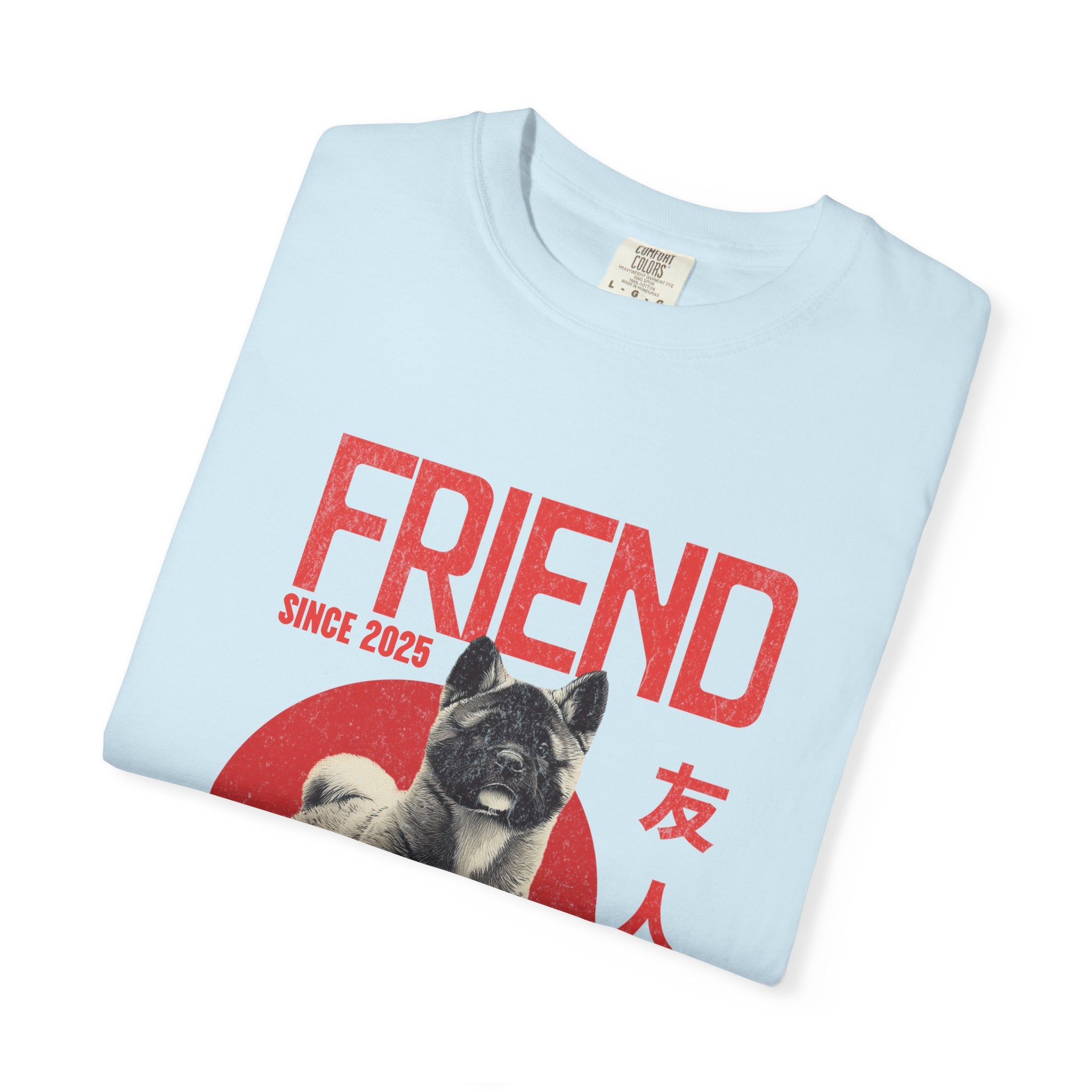 American Akita Friend Shirt  | Anime Dog T-Shirt | Unisex Birthday Gift | Custom Year Personalization | Gift for Dog Lovers and Anime Fans