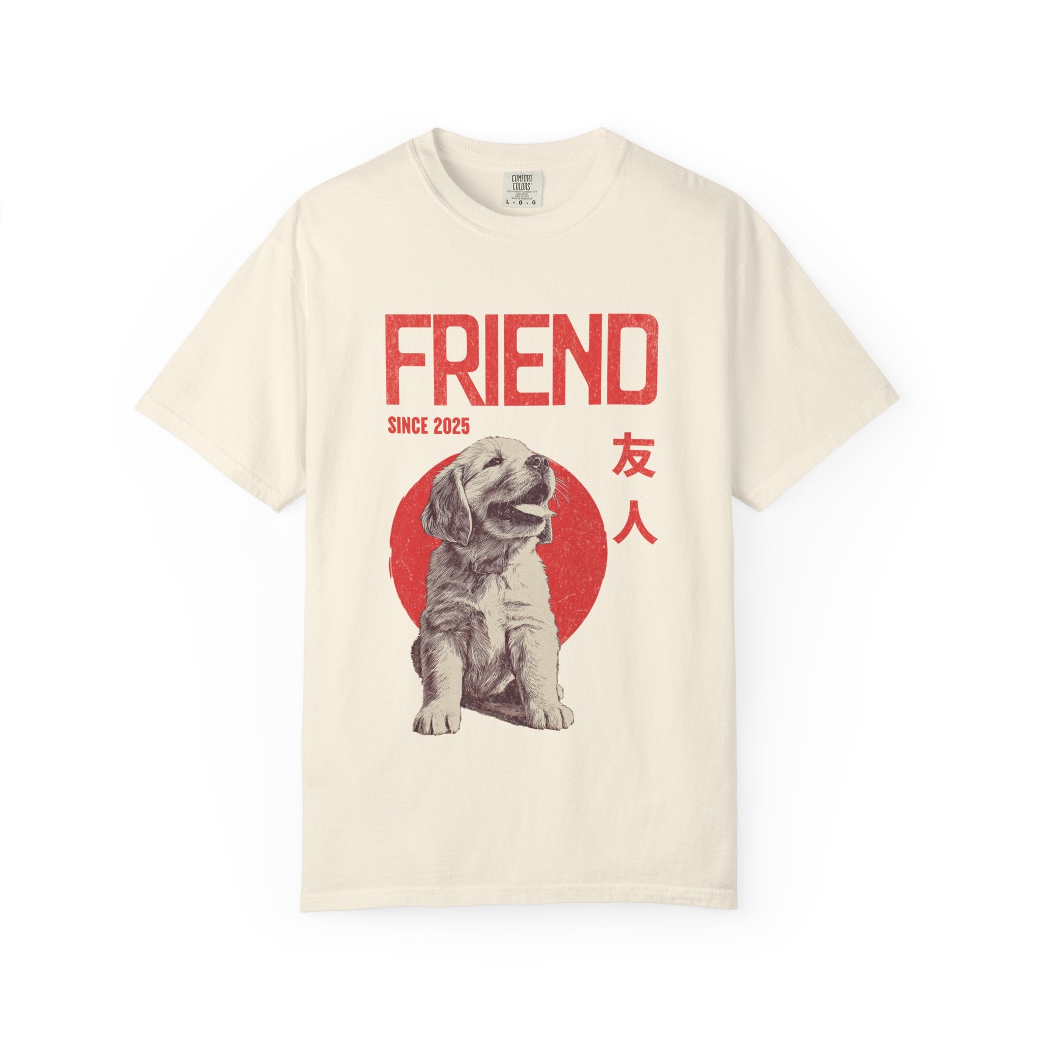 Golden Retriever Puppy Tee | Anime Dog Shirt | Unisex Birthday Gift | Custom Year Personalization | Gift for Dog Lovers and Anime Fans