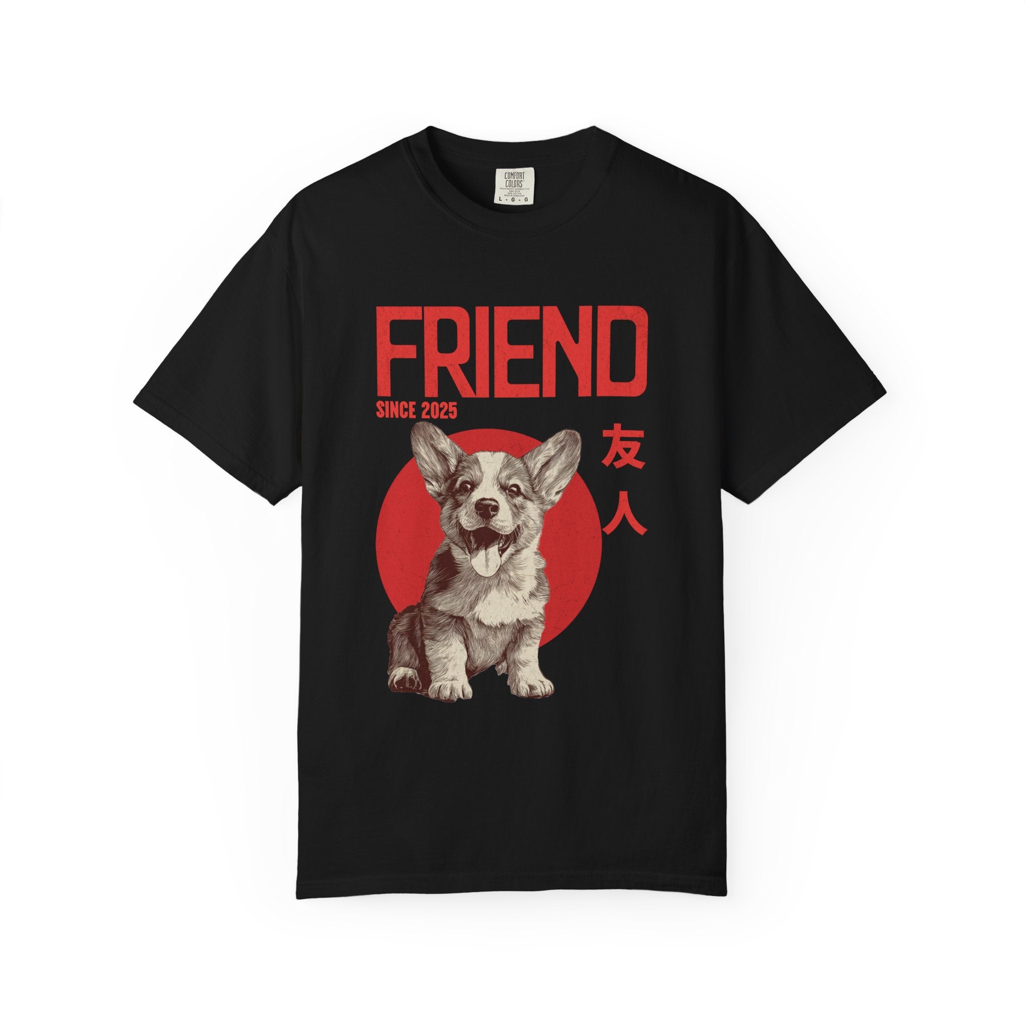 Corgi Puppy T-shirt | Anime Dog Shirt | Pet Memorial, Adoption Gift | Custom Year Personalization | Puppy owner mama |Comfort Colors®