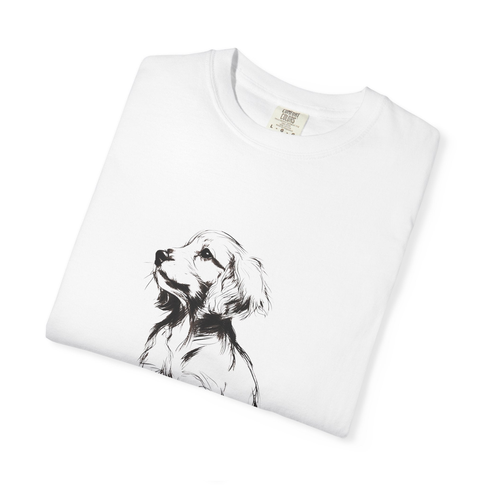 Personalized Irish Setter T-Shirt | Custom Dog Name Tee | Comfort Colors 1717 Tee | Minimal Sketch Vintage Style | Dog lover gift