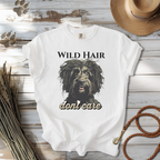 Wild Hair Don't Care Unisex T-Shirt, Fun Dog Graphic Tee, Casual Pet Lover Gift, Dog Dad Shirt, Animal Lover Fashion, Funny hair tee