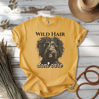 Wild Hair Don't Care Unisex T-Shirt, Fun Dog Graphic Tee, Casual Pet Lover Gift, Dog Dad Shirt, Animal Lover Fashion, Funny hair tee
