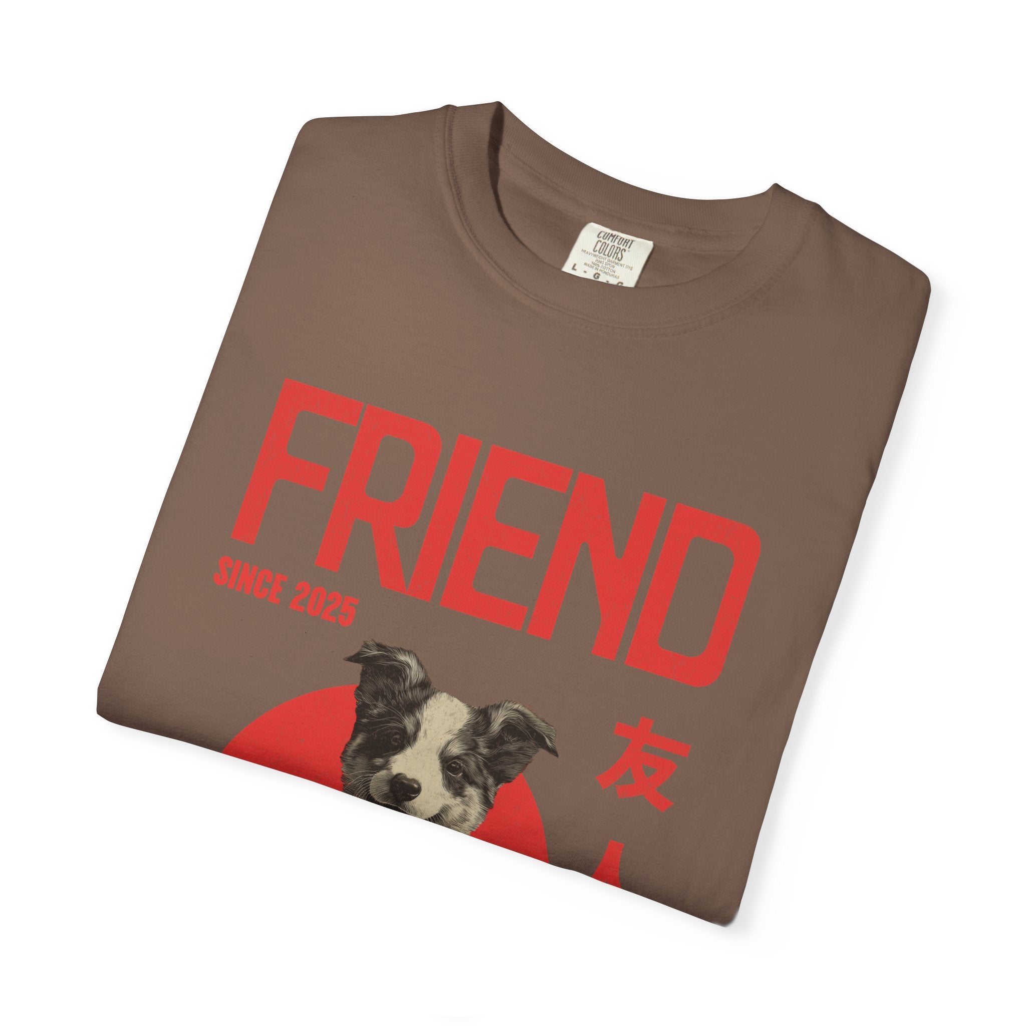 Border Collie Puppy T-shirt | Anime Dog Shirt | Pet Memorial, Adoption Gift | Custom Year Personalization | Comfort Colors®