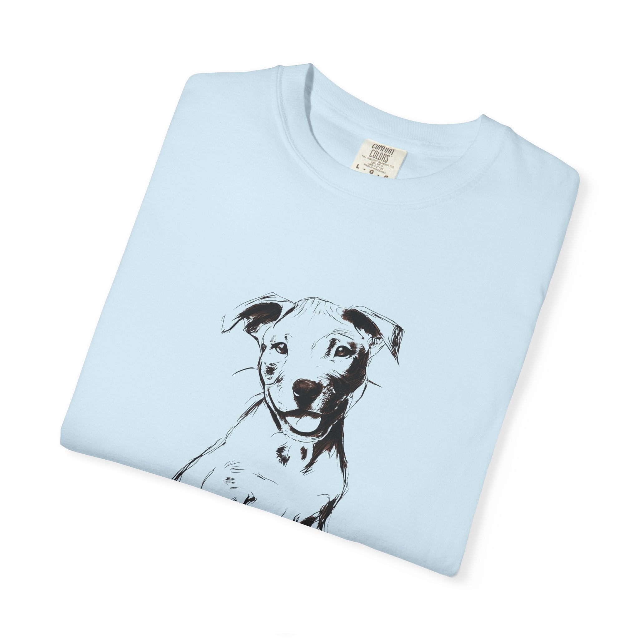 Personalized Pitbull T-Shirt | Custom Dog Name Tee | Comfort Colors 1717 Tee | Minimal Sketch Vintage Style | Dog lover gift