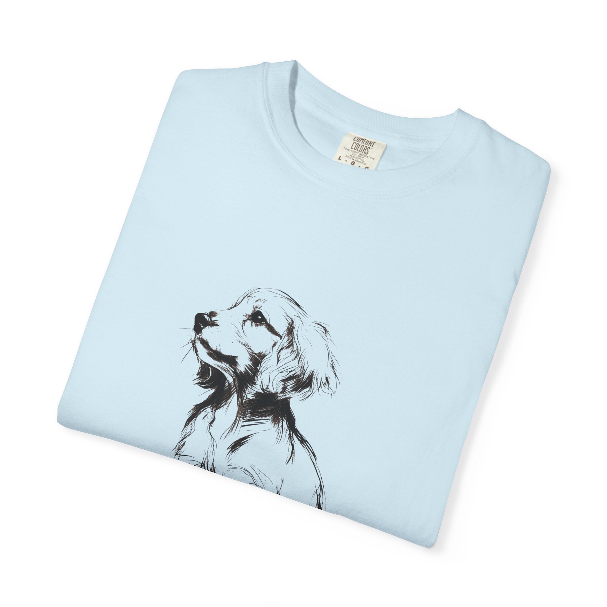 Personalized Irish Setter T-Shirt | Custom Dog Name Tee | Comfort Colors 1717 Tee | Minimal Sketch Vintage Style | Dog lover gift