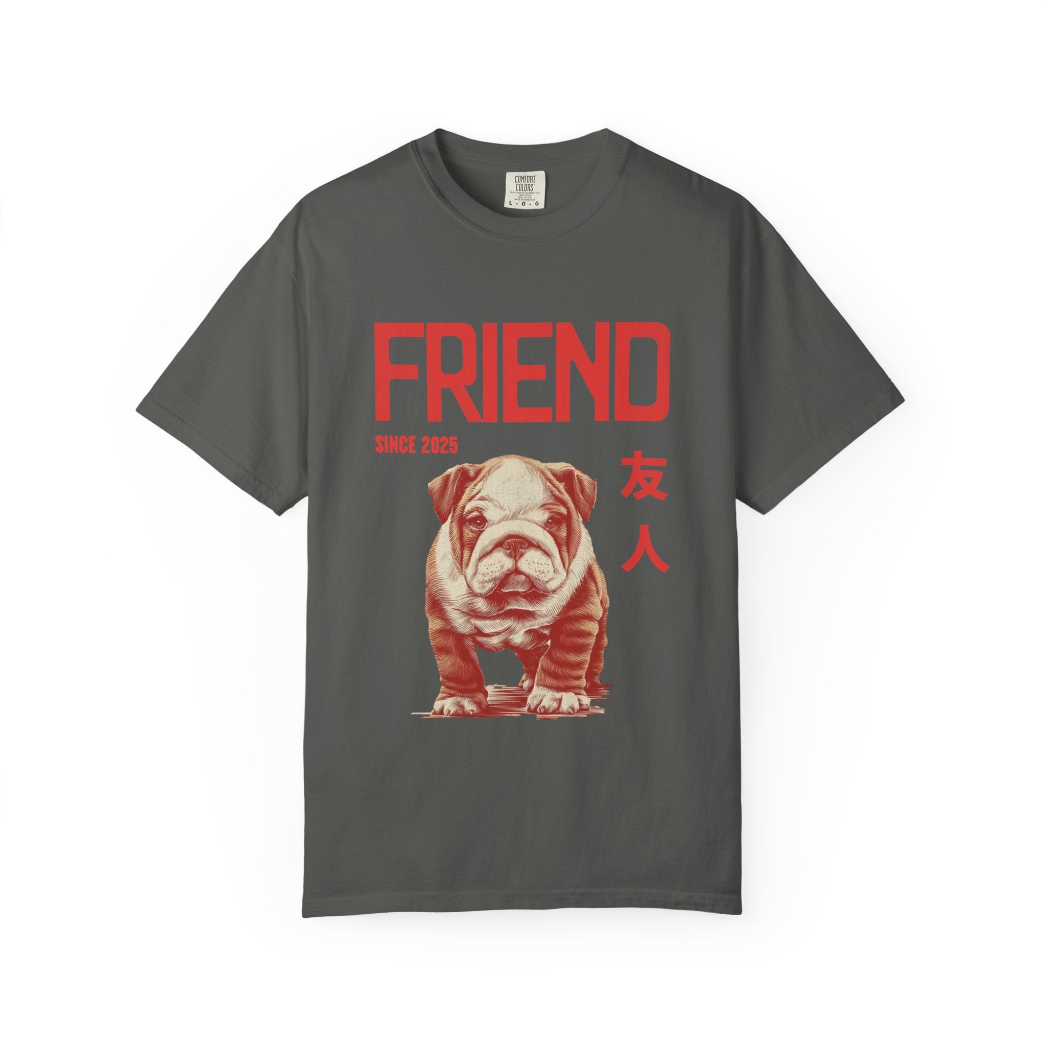 English Bulldog Puppy T-shirt | Anime Dog Shirt | Pet Memorial, Adoption Gift | Custom Year Personalization | Dog mama |Comfort Colors®
