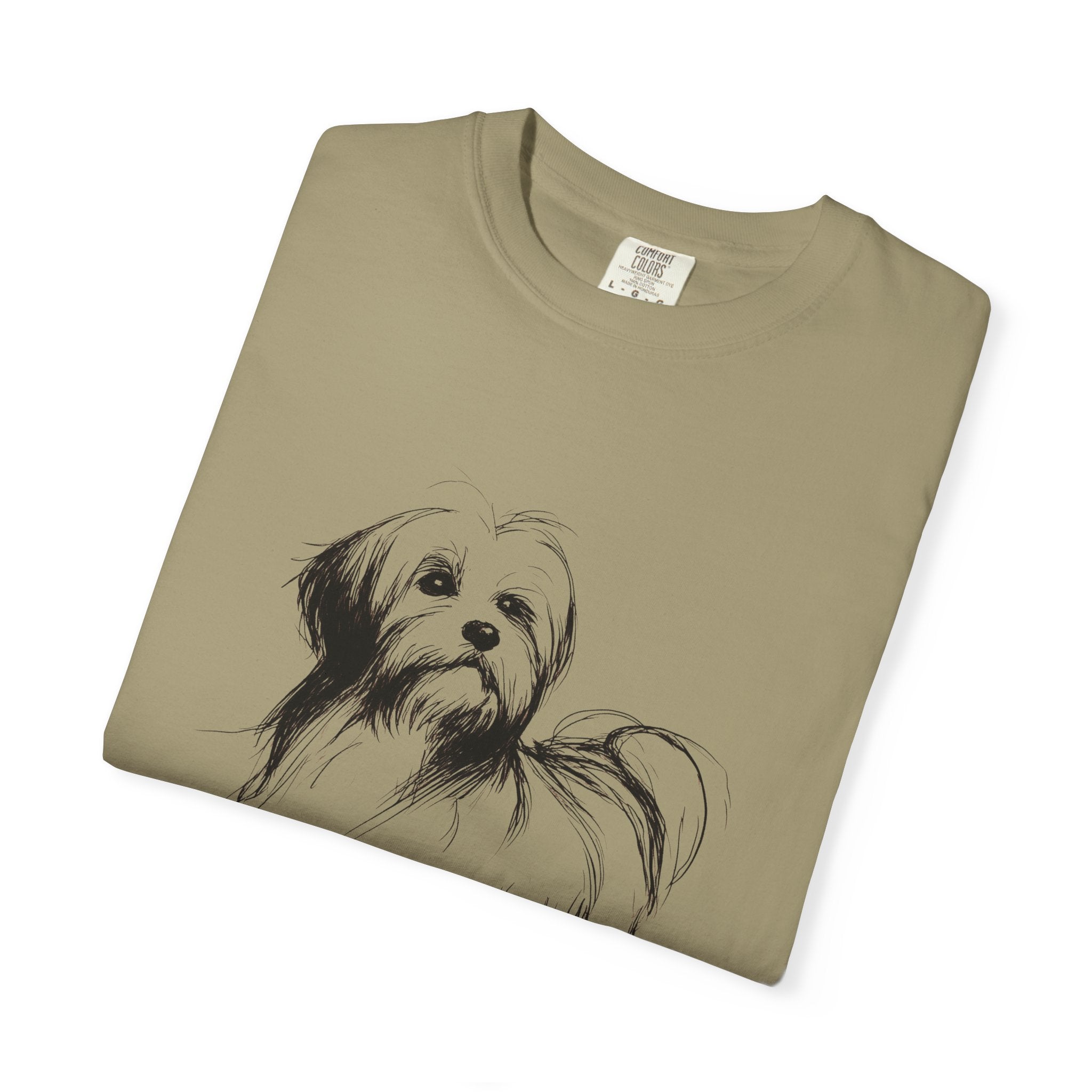 Personalized Havanese T-Shirt | Custom Dog Name Tee | Comfort Colors Tee | Minimal Sketch Vintage Style | Dog lover gift