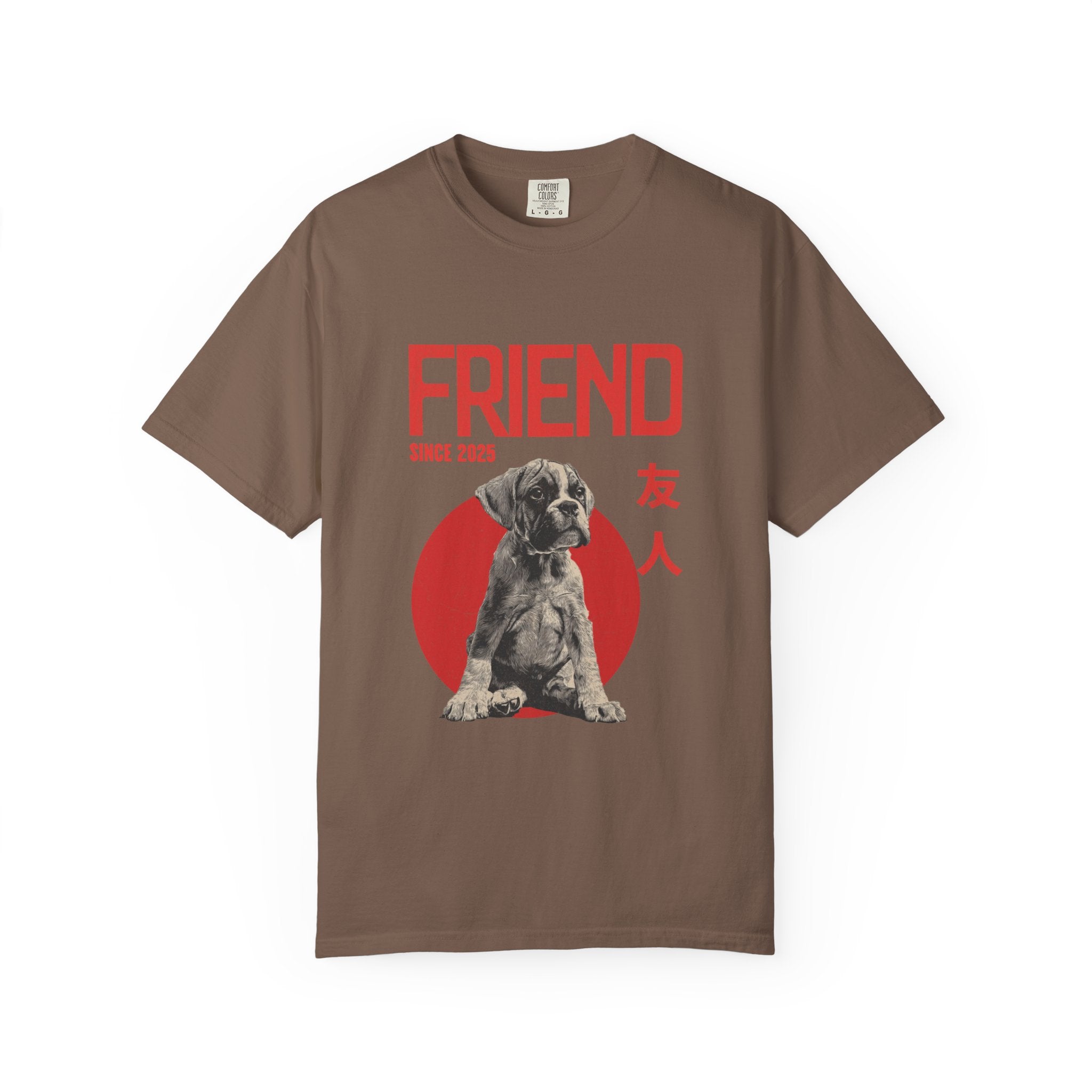Boxer Puppy T-shirt | Anime Dog Shirt | Pet Memorial, Adoption Gift | Custom Year Personalization | Comfort Colors®