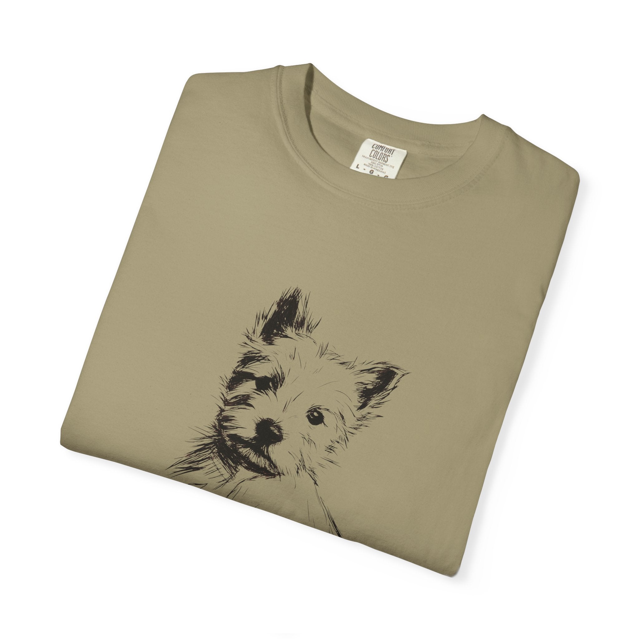 Personalized West Highland White Terrier T-Shirt | Custom Dog Name Tee | Comfort Colors Tee | Minimal Sketch Vintage Style | Dog lover gift
