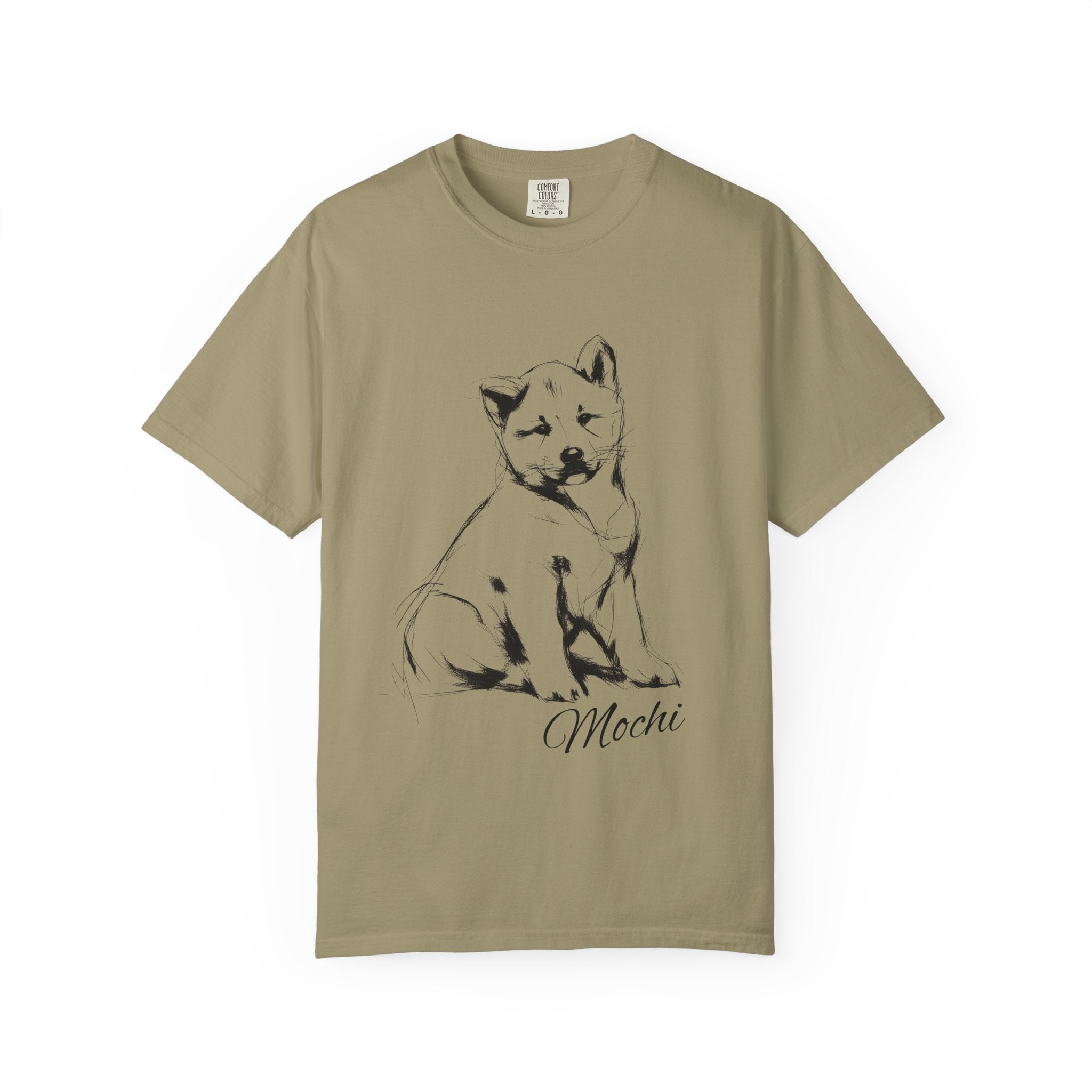 Personalized Akita Inu T-Shirt | Custom Dog Name Tee | Comfort Colors 1717 Tee | Minimal Sketch Vintage Style | Dog lover gift