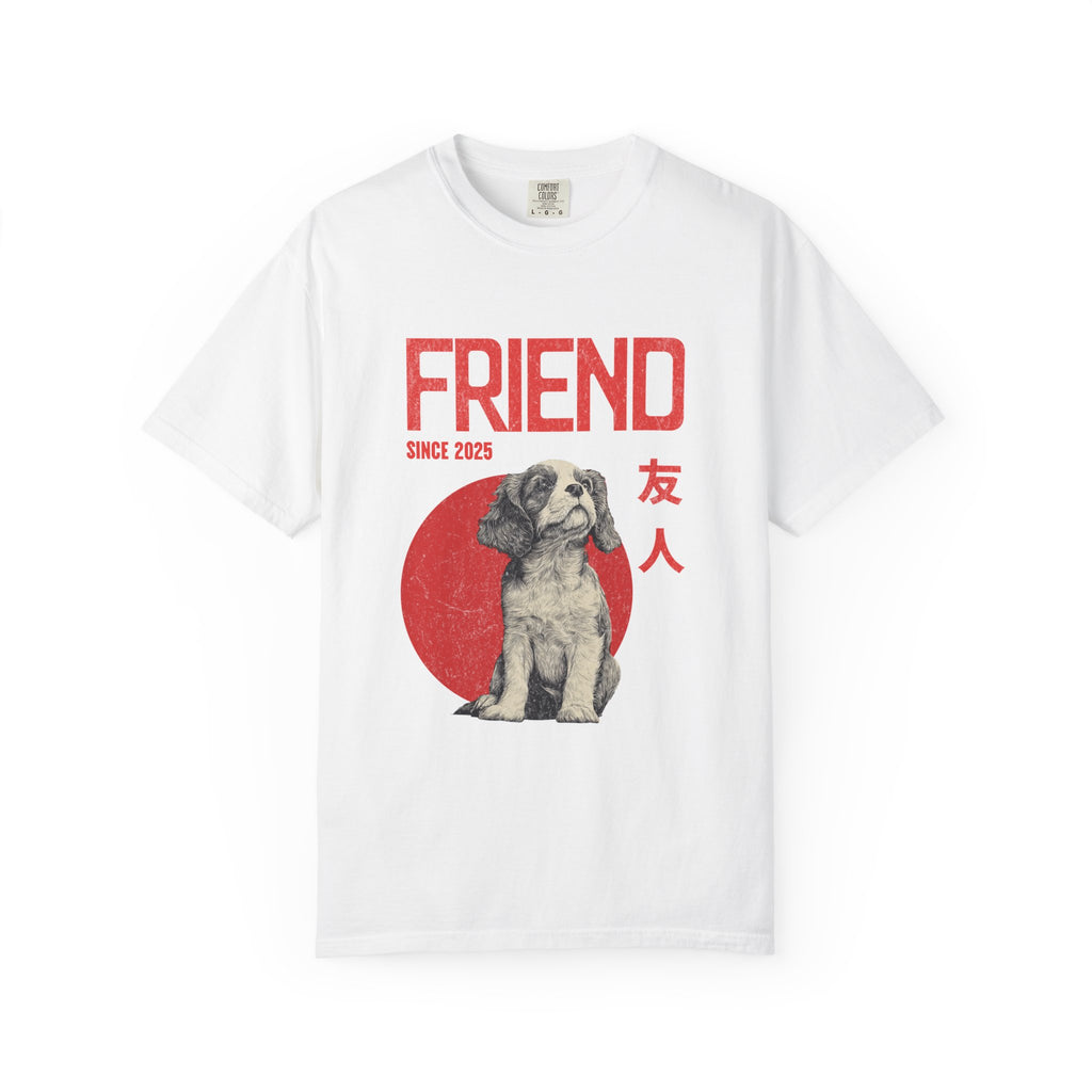 Cavalier King Charles Spaniel Puppy T-shirt | Anime Dog Shirt | Pet Memorial, Adoption Gift | Custom Year Personalization | Comfort Colors®