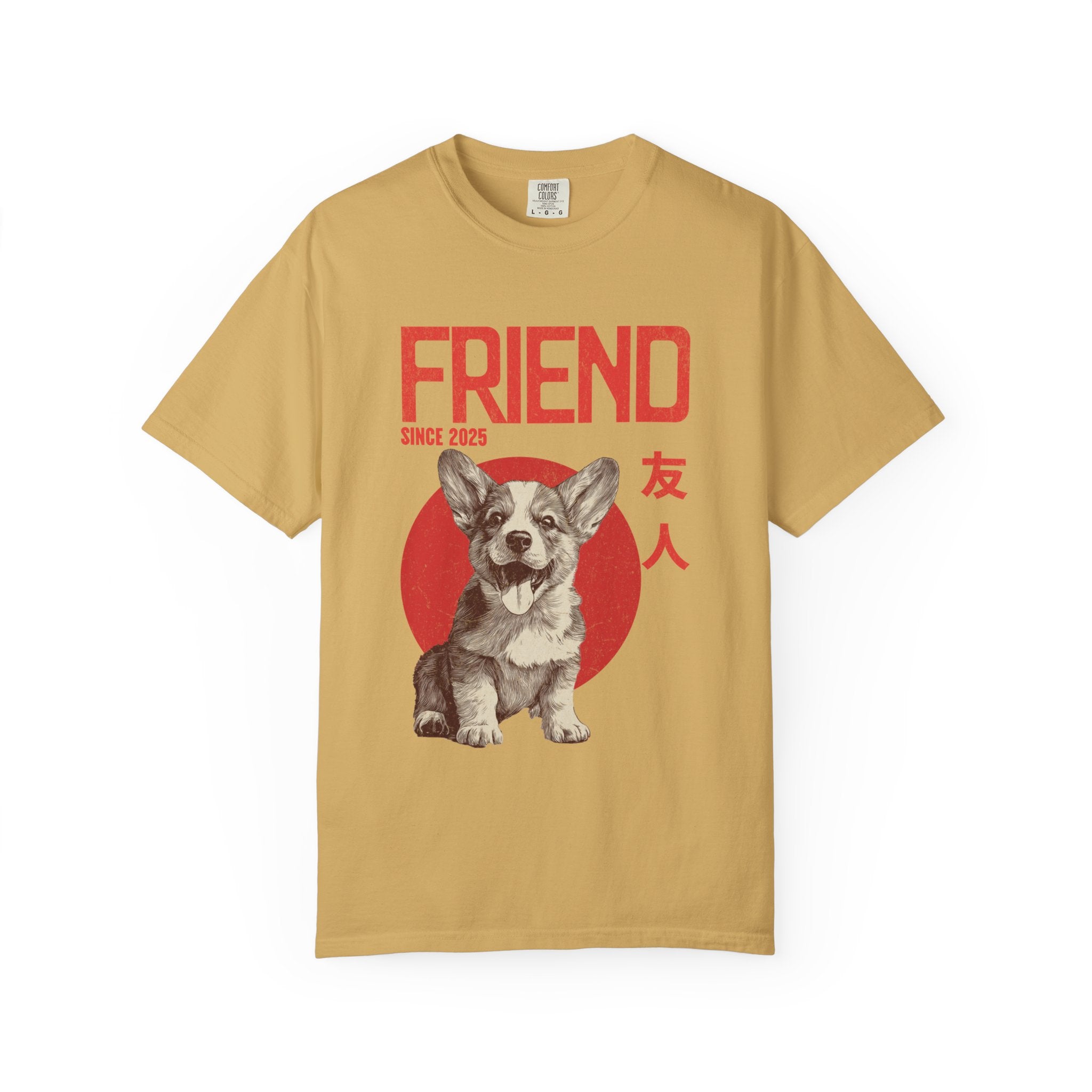Corgi Puppy T-shirt | Anime Dog Shirt | Pet Memorial, Adoption Gift | Custom Year Personalization | Puppy owner mama |Comfort Colors®