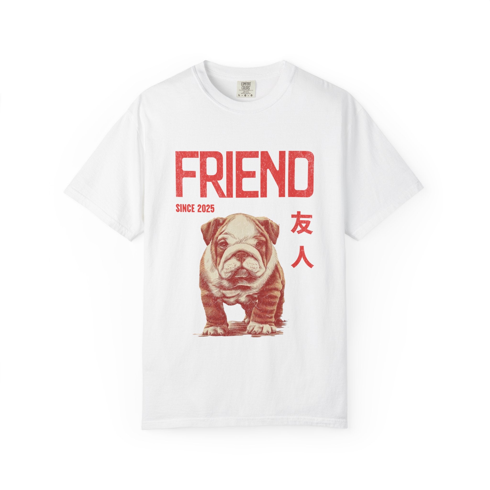 English Bulldog Puppy T-shirt | Anime Dog Shirt | Pet Memorial, Adoption Gift | Custom Year Personalization | Dog mama |Comfort Colors®