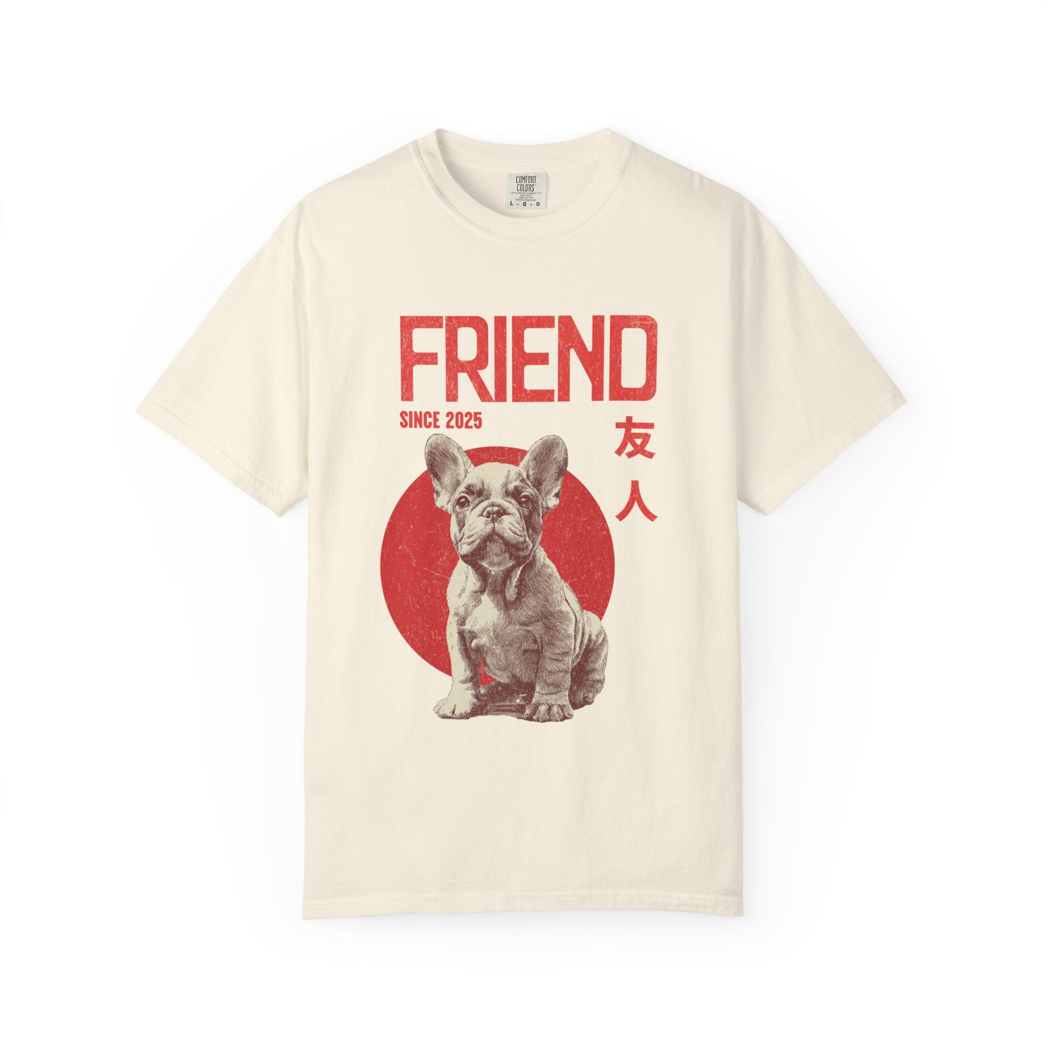 French Bulldog Puppy Tee | Anime Dog Shirt | Unisex Birthday Gift | Custom Year Personalization | Gift for Dog Lovers and Anime Fans