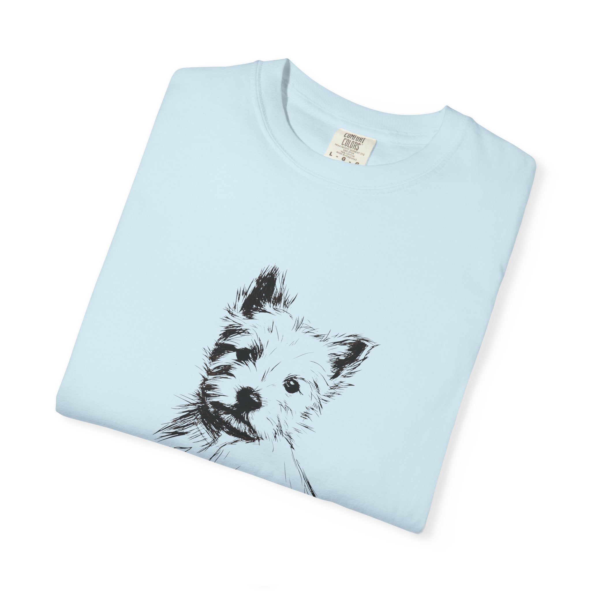 Personalized West Highland White Terrier T-Shirt | Custom Dog Name Tee | Comfort Colors Tee | Minimal Sketch Vintage Style | Dog lover gift