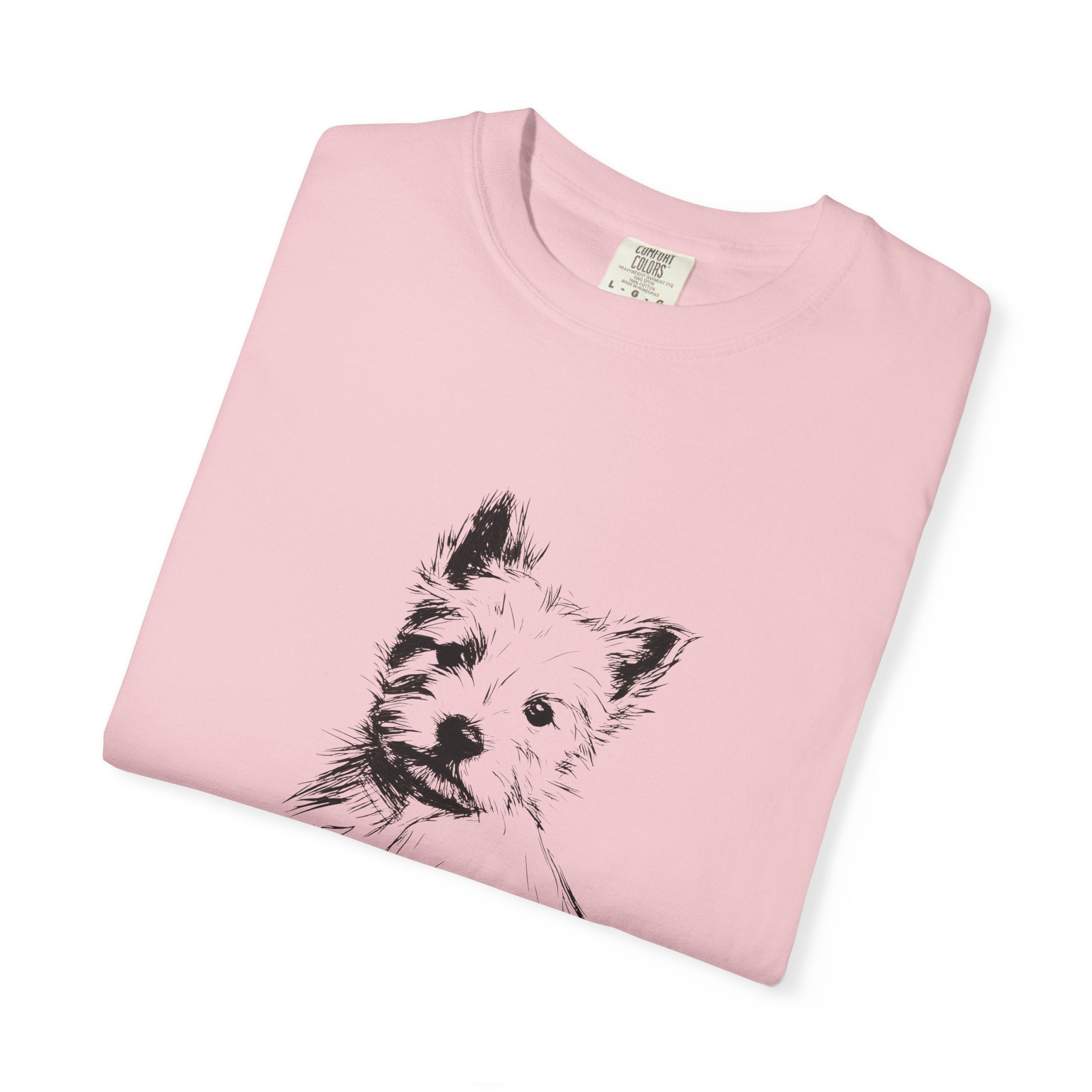 Personalized West Highland White Terrier T-Shirt | Custom Dog Name Tee | Comfort Colors Tee | Minimal Sketch Vintage Style | Dog lover gift