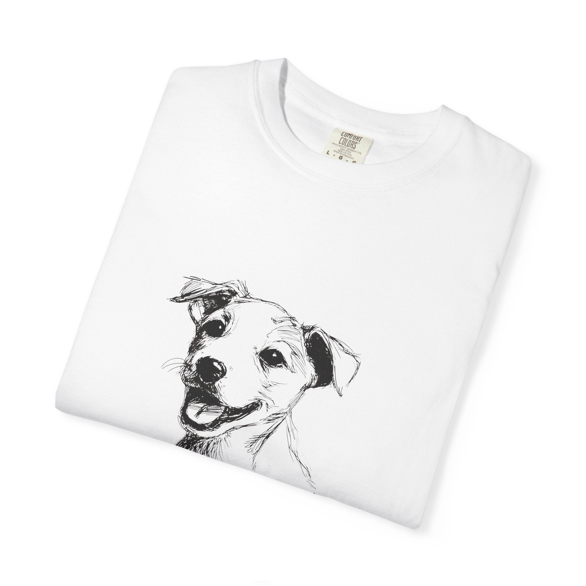 Personalized Jack Russell T-Shirt | Custom Dog Name Tee | Comfort Colors 1717 Tee | Minimal Sketch Vintage Style | Dog lover gift