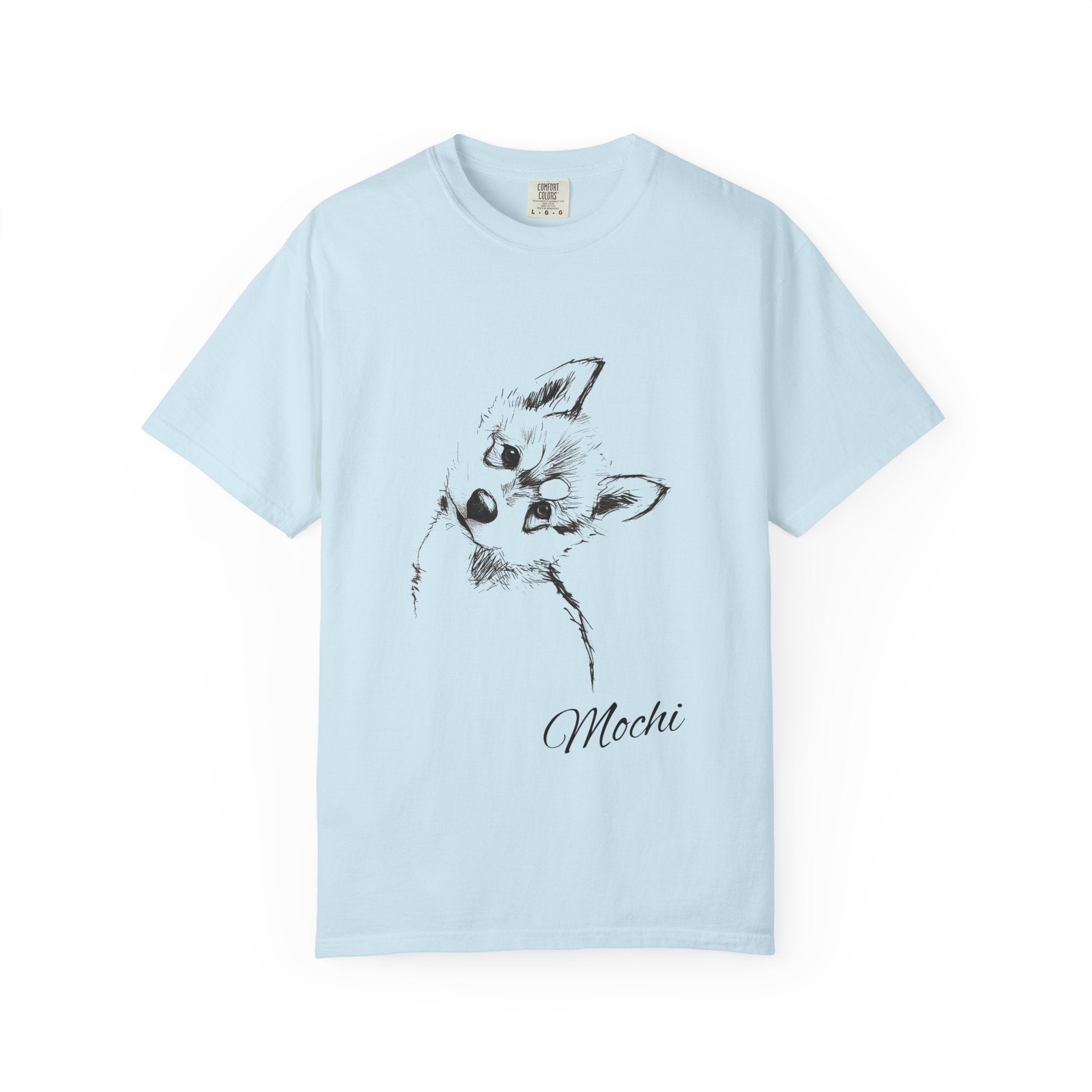 Personalized Husky T-Shirt | Custom Dog Name Tee | Comfort Colors 1717 Tee | Minimal Sketch Vintage Style | Dog lover gift