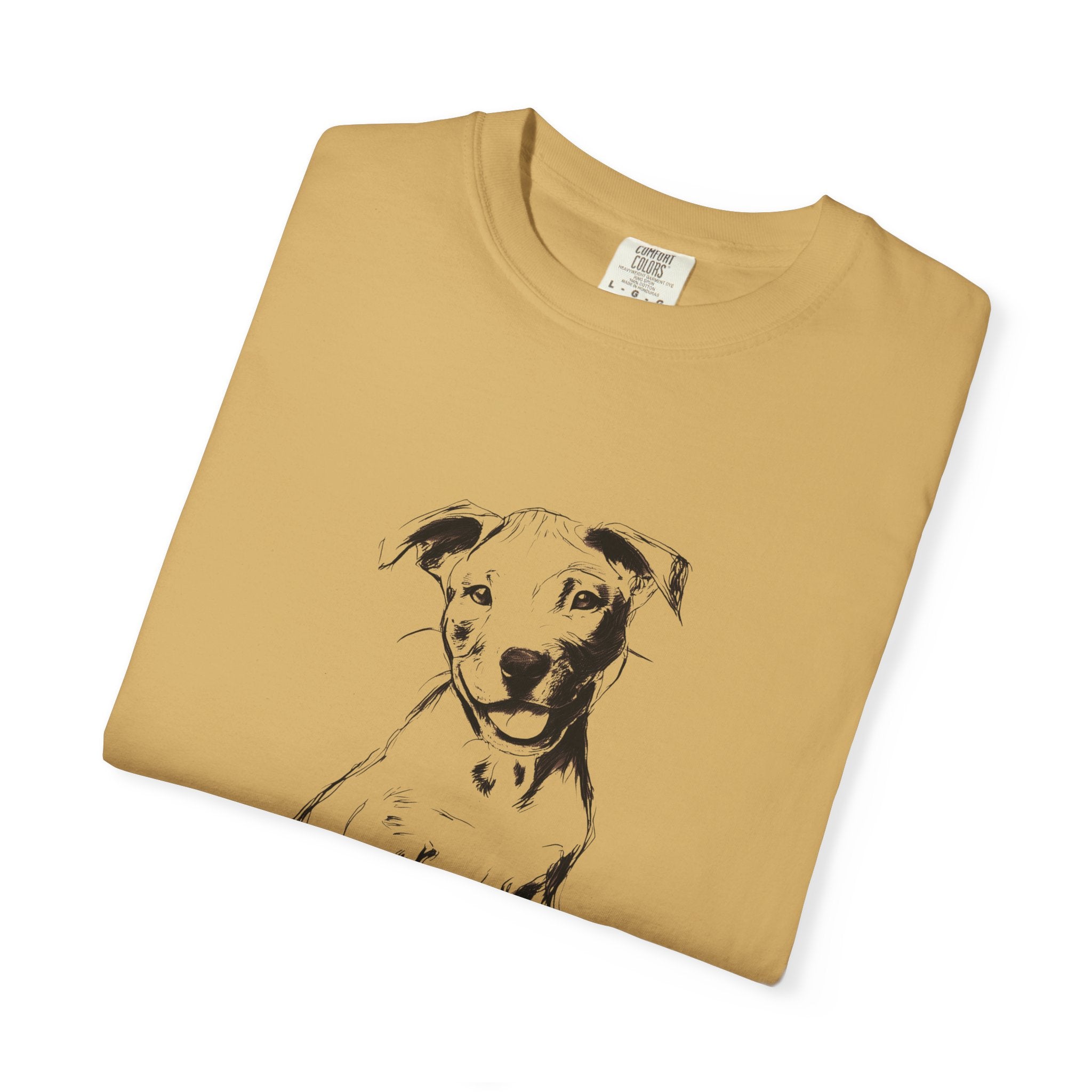 Personalized Pitbull T-Shirt | Custom Dog Name Tee | Comfort Colors 1717 Tee | Minimal Sketch Vintage Style | Dog lover gift