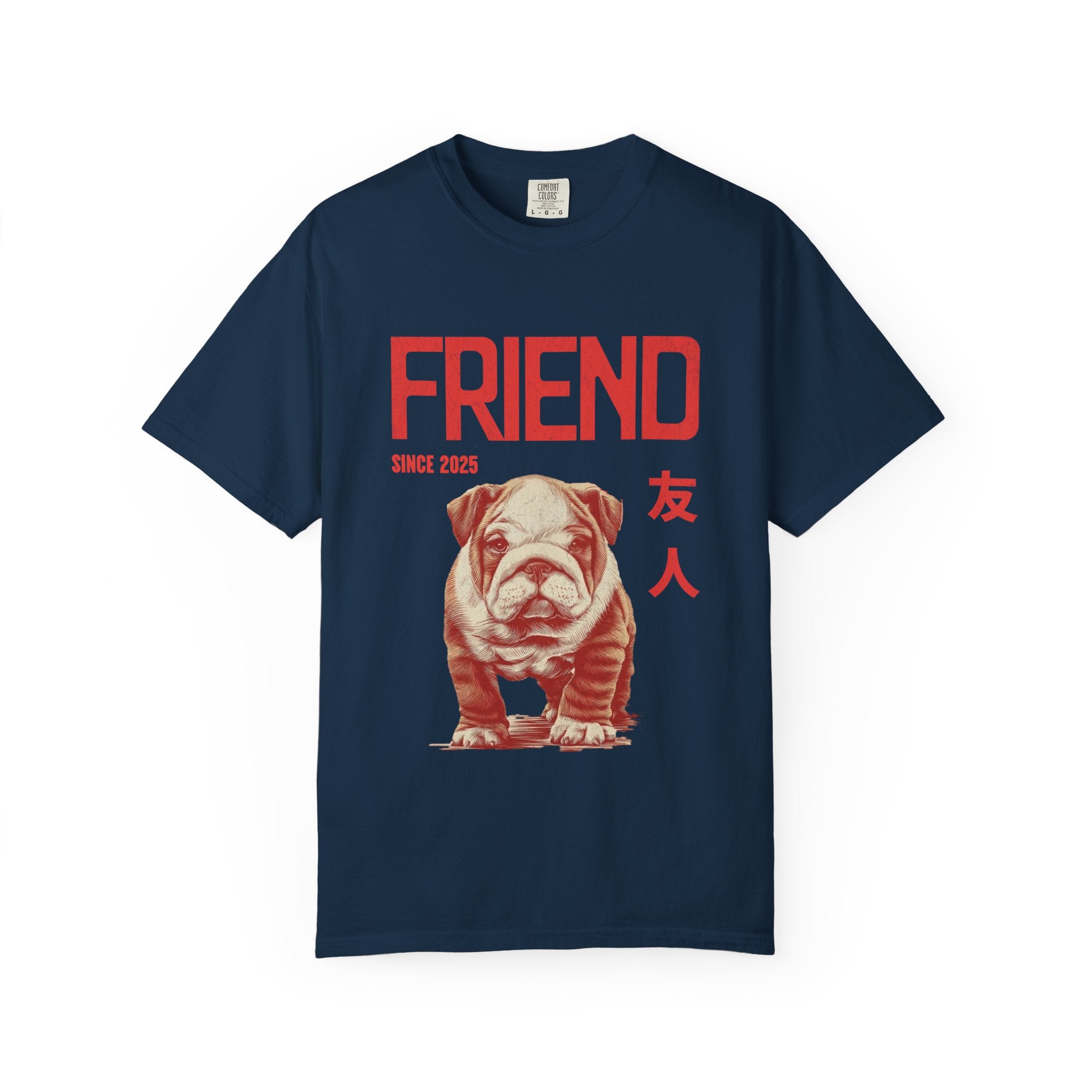 English Bulldog Puppy T-shirt | Anime Dog Shirt | Pet Memorial, Adoption Gift | Custom Year Personalization | Dog mama |Comfort Colors®