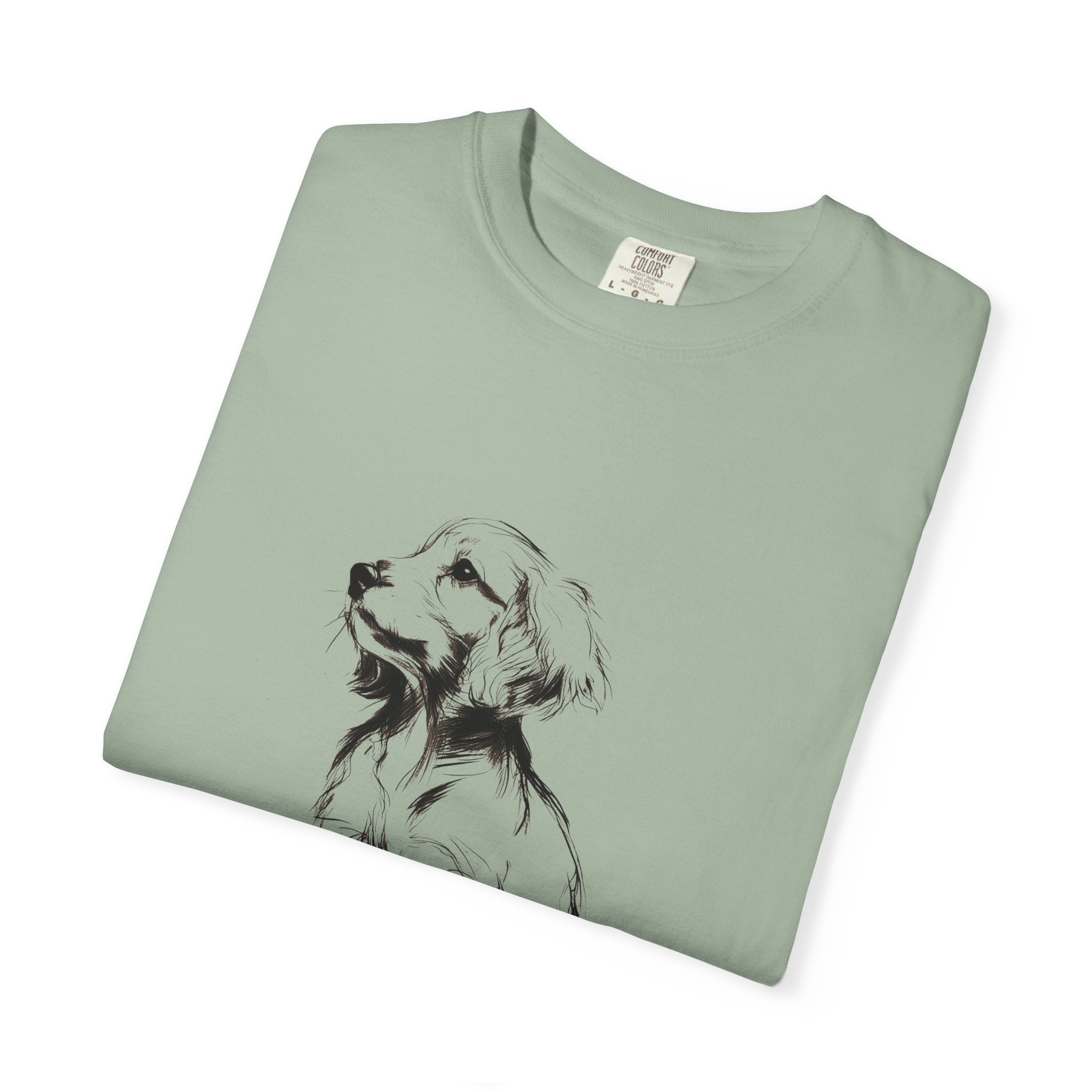 Personalized Irish Setter T-Shirt | Custom Dog Name Tee | Comfort Colors 1717 Tee | Minimal Sketch Vintage Style | Dog lover gift