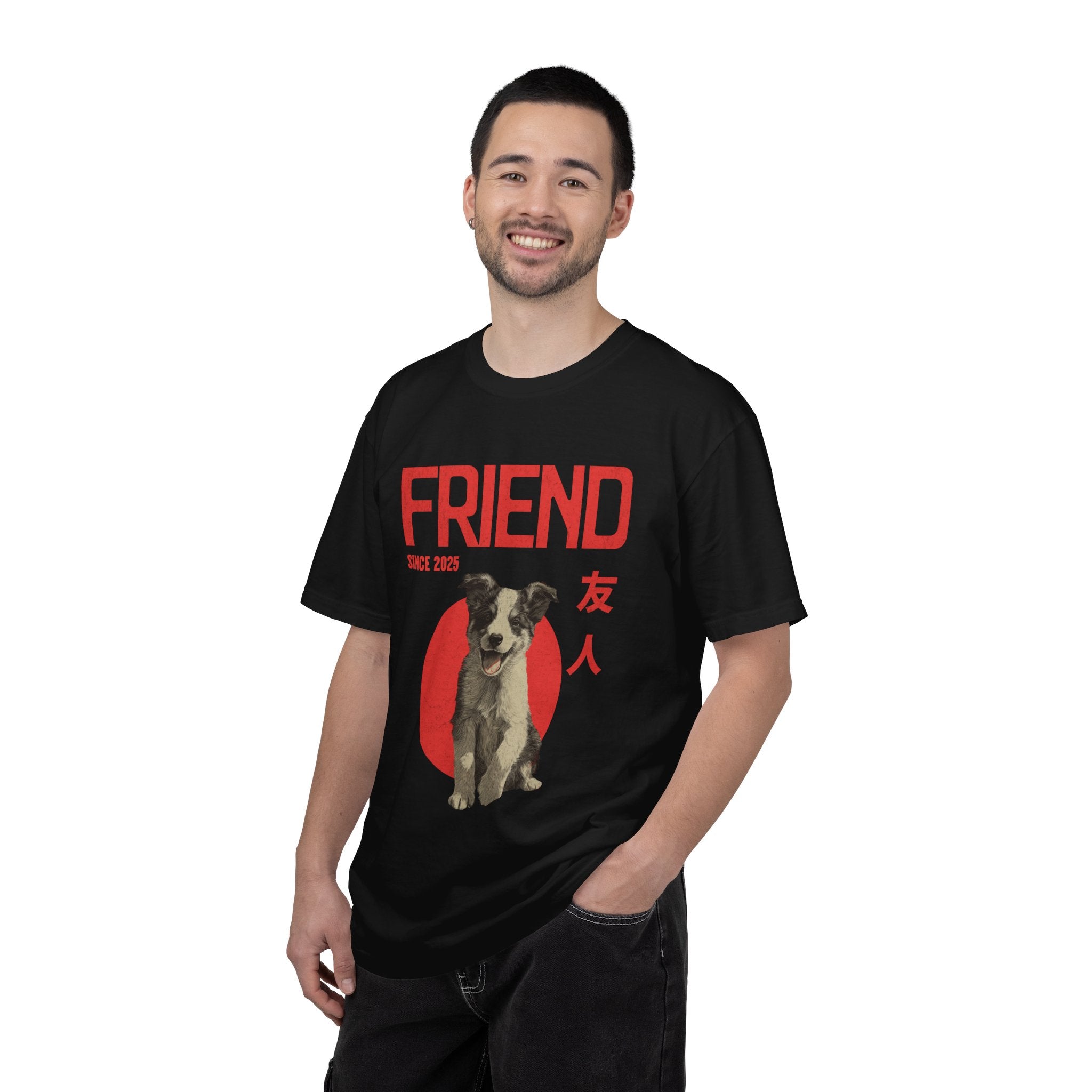 Border Collie Puppy T-shirt | Anime Dog Shirt | Pet Memorial, Adoption Gift | Custom Year Personalization | Comfort Colors®