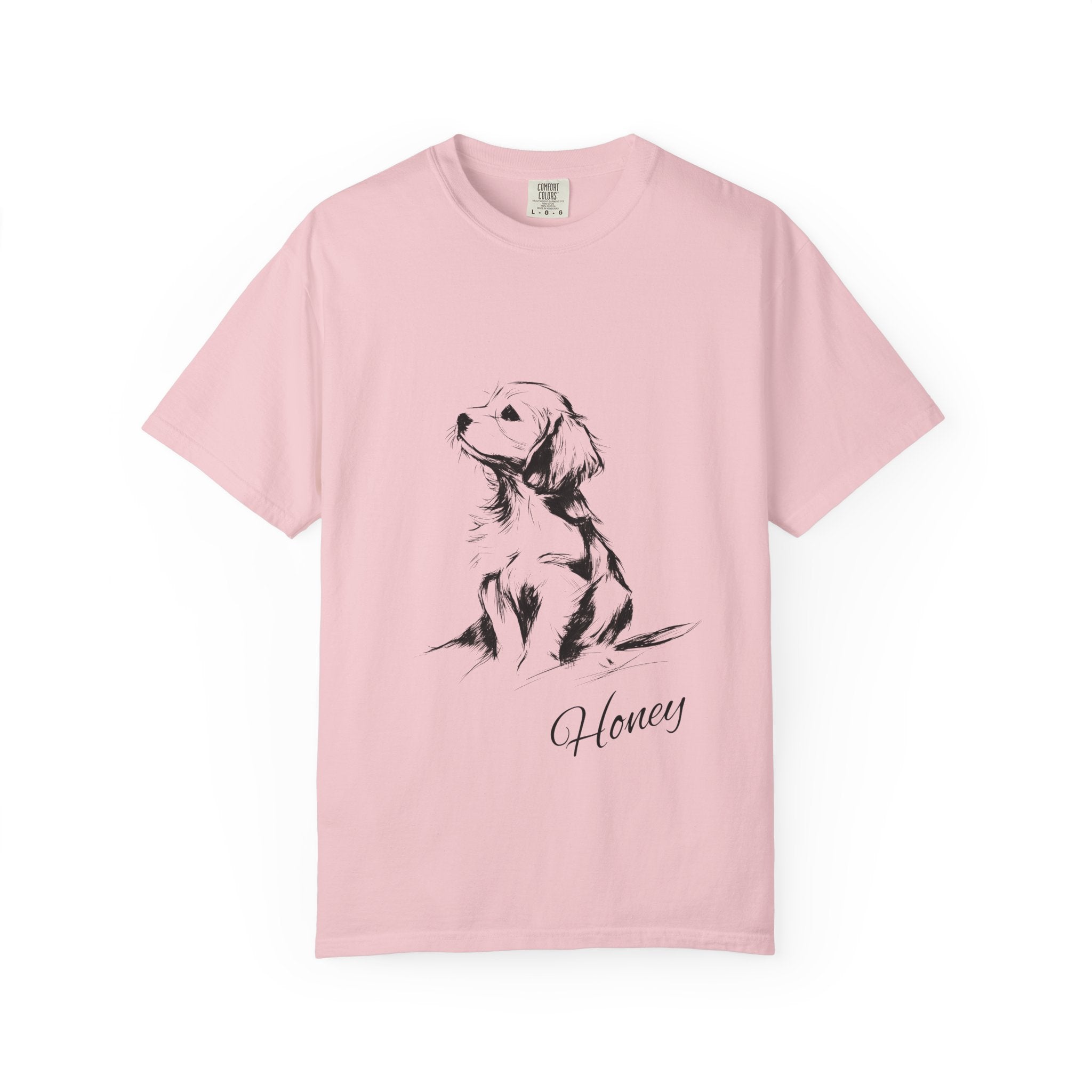 Personalized Cocker Spaniel T-Shirt | Custom Dog Name Tee | Comfort Colors 1717 Tee | Minimal Sketch Vintage Style | Dog lover gift