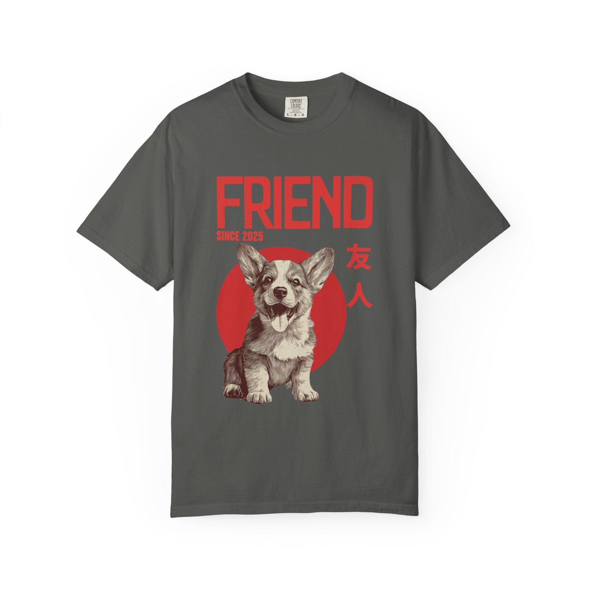 Corgi Puppy T-shirt | Anime Dog Shirt | Pet Memorial, Adoption Gift | Custom Year Personalization | Puppy owner mama |Comfort Colors®