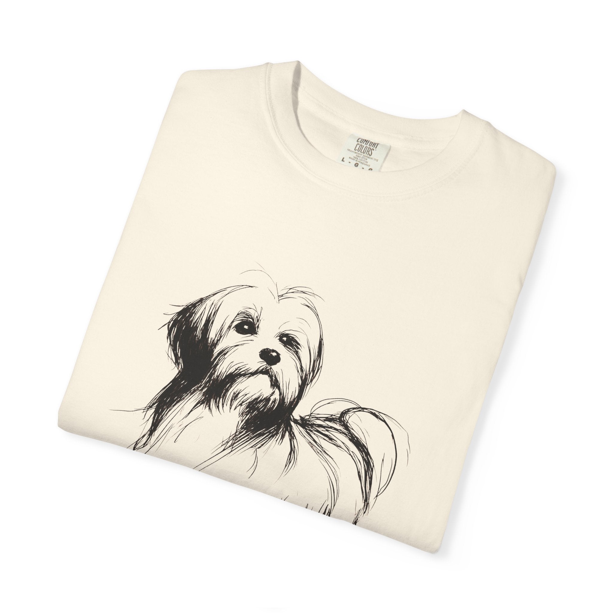 Personalized Havanese T-Shirt | Custom Dog Name Tee | Comfort Colors Tee | Minimal Sketch Vintage Style | Dog lover gift