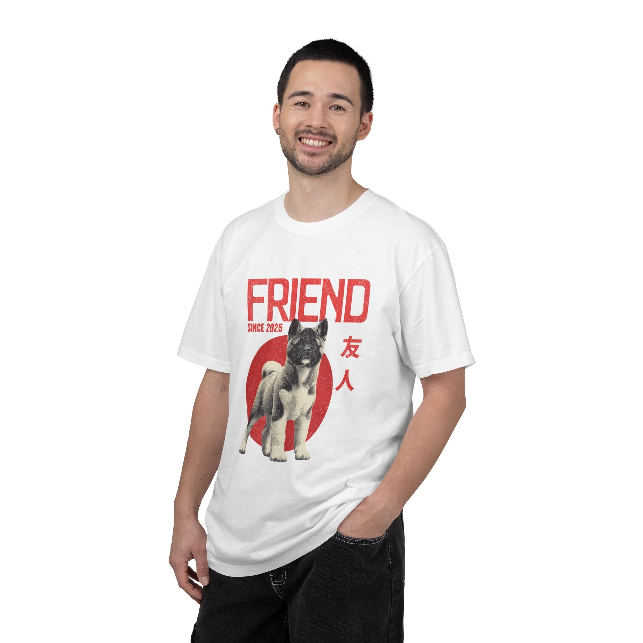 American Akita Friend Shirt  | Anime Dog T-Shirt | Unisex Birthday Gift | Custom Year Personalization | Gift for Dog Lovers and Anime Fans