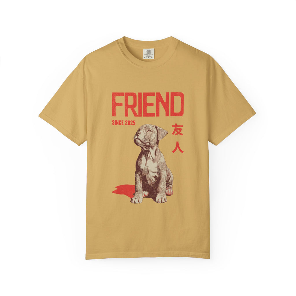 Pitbull Friend Shirt  | Anime Dog T-Shirt | Unisex Birthday Gift | Custom Year Personalization | Gift for Dog Lovers and Anime Fans