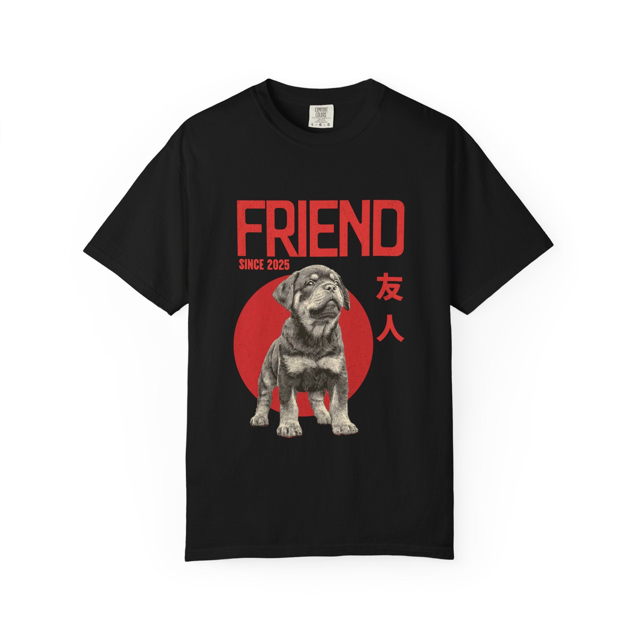 Rottweiler Puppy T-shirt | Anime Dog Shirt | Pet Memorial, Adoption Gift | Custom Year Personalization | Comfort Colors®