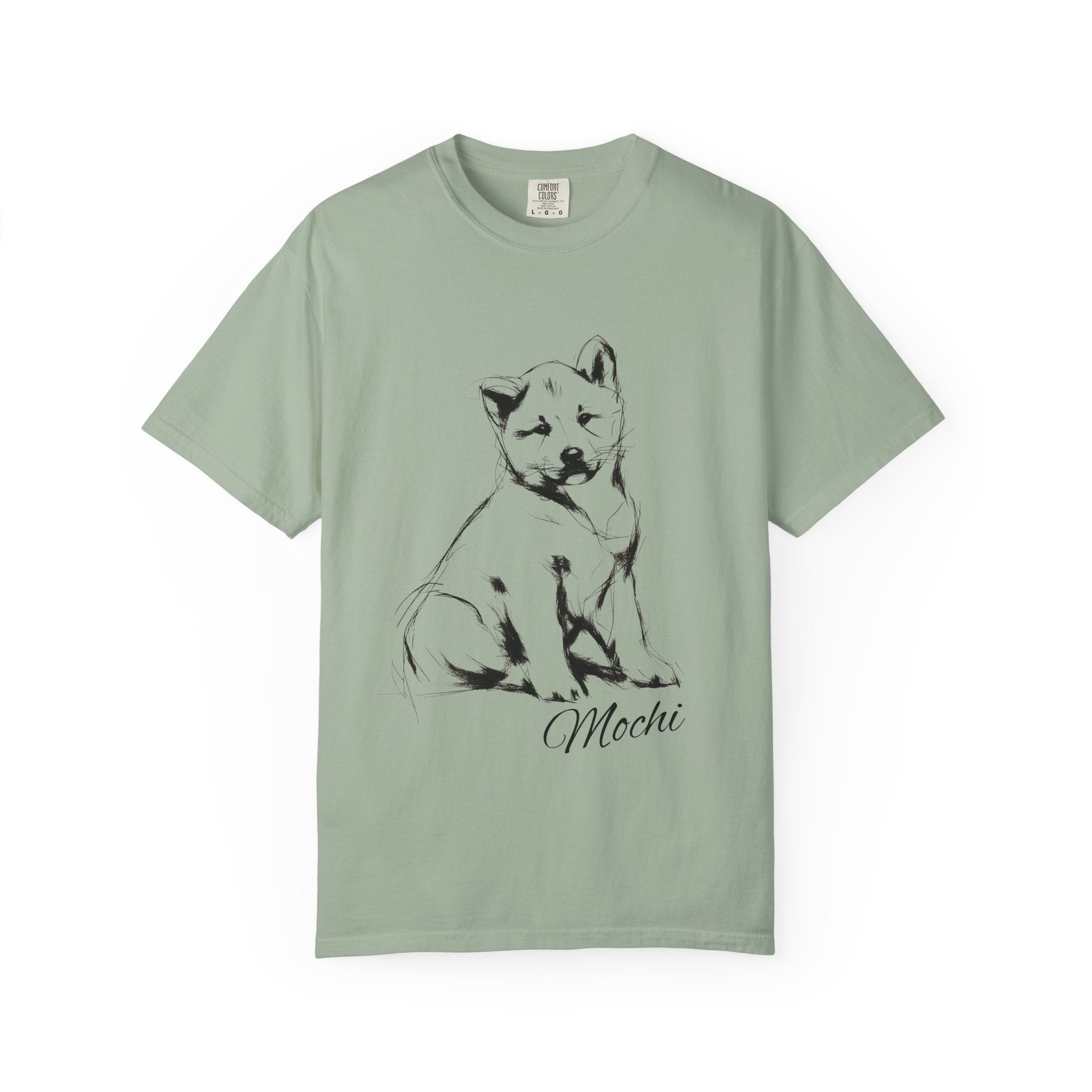 Personalized Akita Inu T-Shirt | Custom Dog Name Tee | Comfort Colors 1717 Tee | Minimal Sketch Vintage Style | Dog lover gift