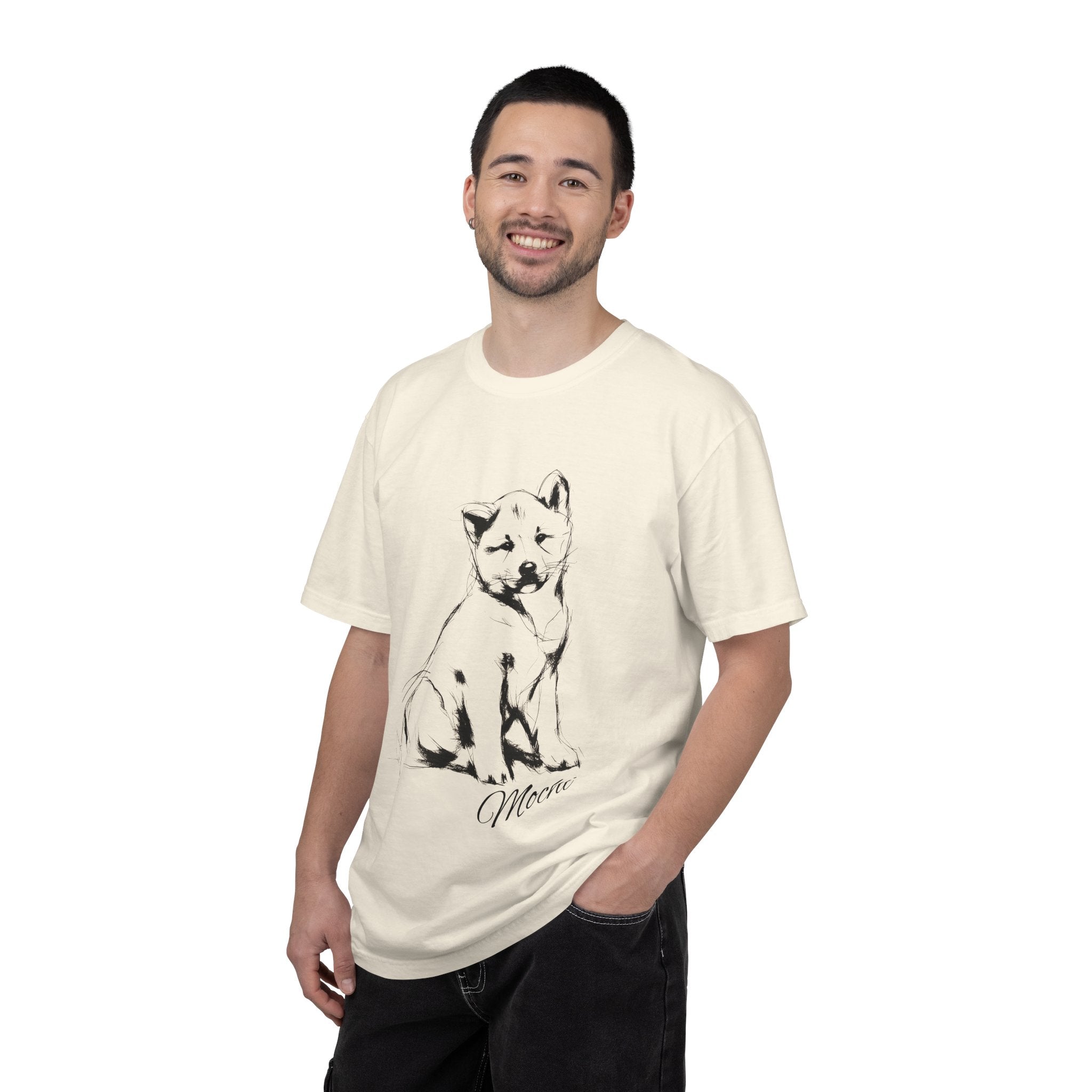 Personalized Akita Inu T-Shirt | Custom Dog Name Tee | Comfort Colors 1717 Tee | Minimal Sketch Vintage Style | Dog lover gift