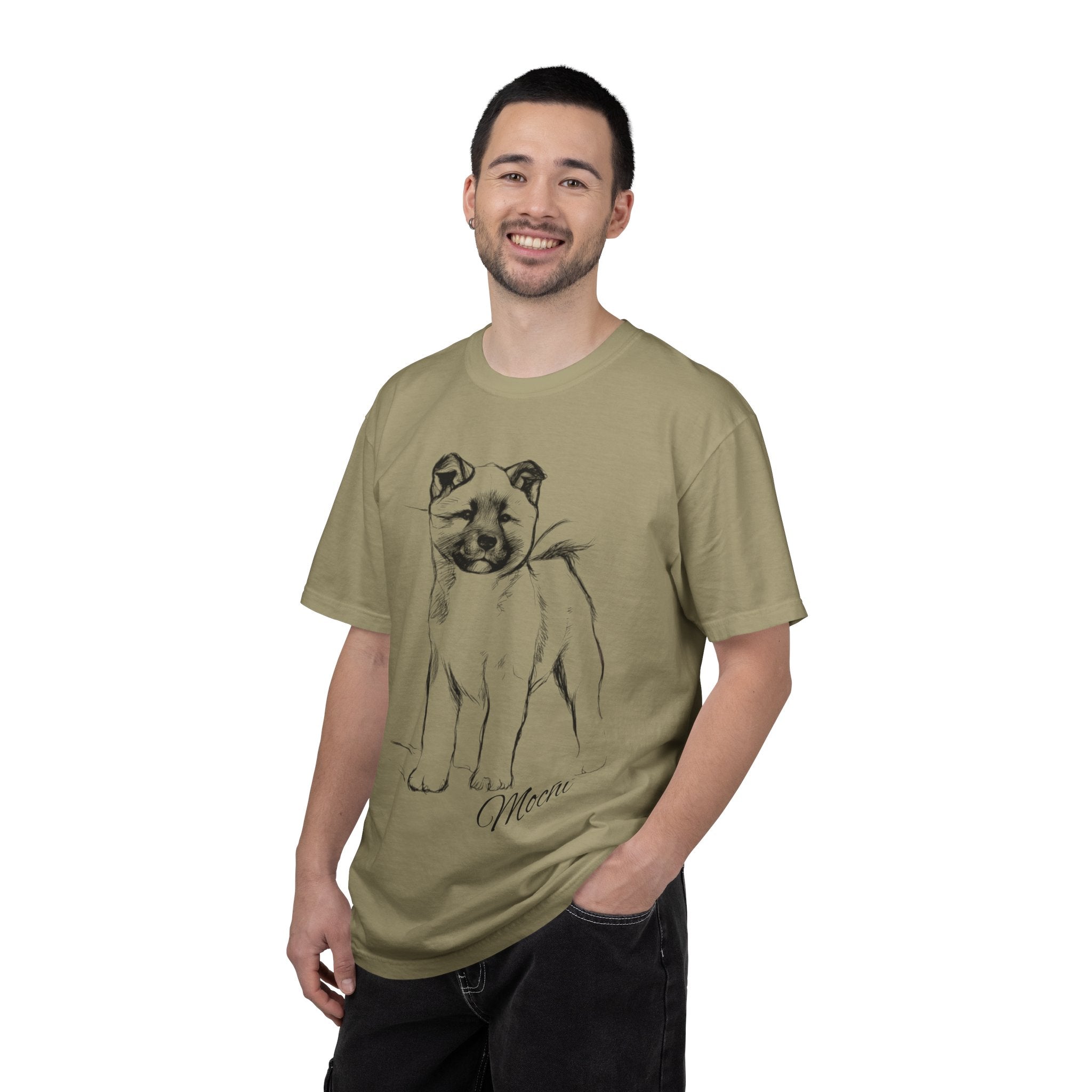 Personalized American Akita T-Shirt | Custom Dog Name Tee | Comfort Colors 1717 Tee | Minimal Sketch Vintage Style | Dog lover gift
