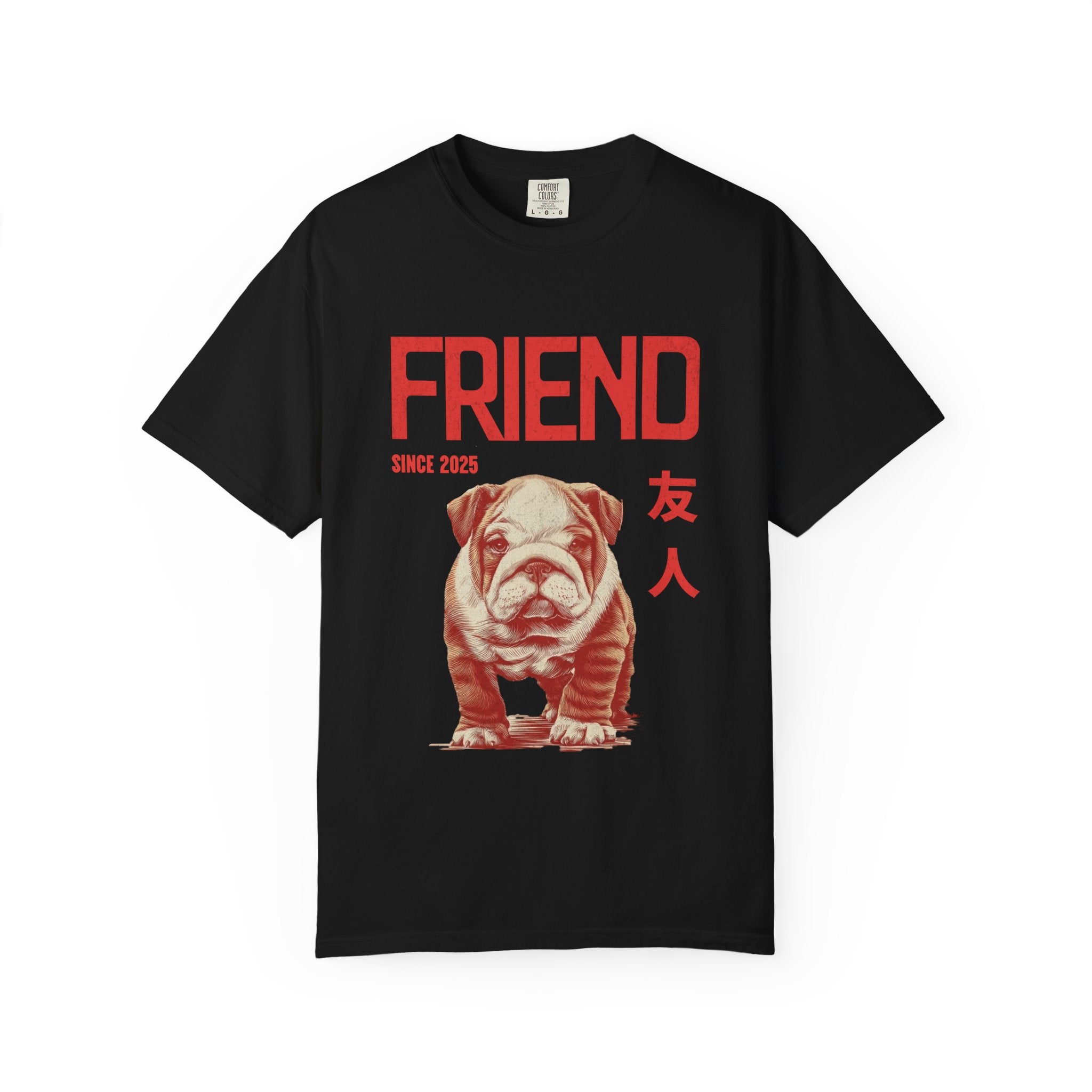 English Bulldog Puppy T-shirt | Anime Dog Shirt | Pet Memorial, Adoption Gift | Custom Year Personalization | Dog mama |Comfort Colors®