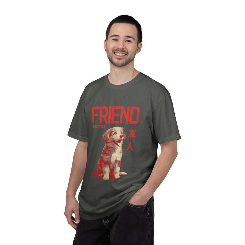 Australian Shepherd Friend Tee | Anime Dog Shirt | Unisex Birthday Gift | Custom Year Personalization | Gift for Dog Lovers and Anime Fans