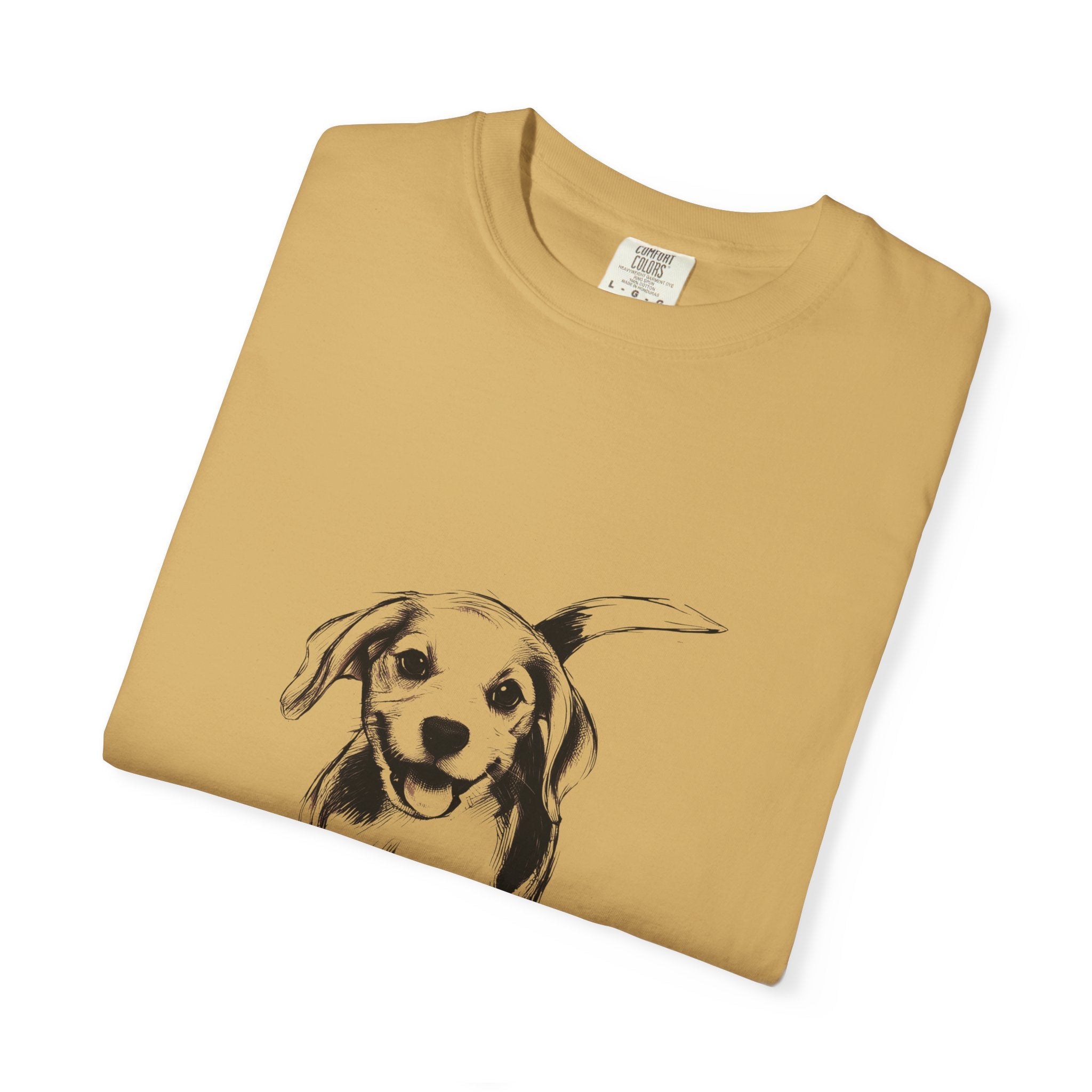 Personalized Beagle T-Shirt | Custom Dog Name Tee | Comfort Colors 1717 Tee | Minimal Sketch Vintage Style | Dog lover gift
