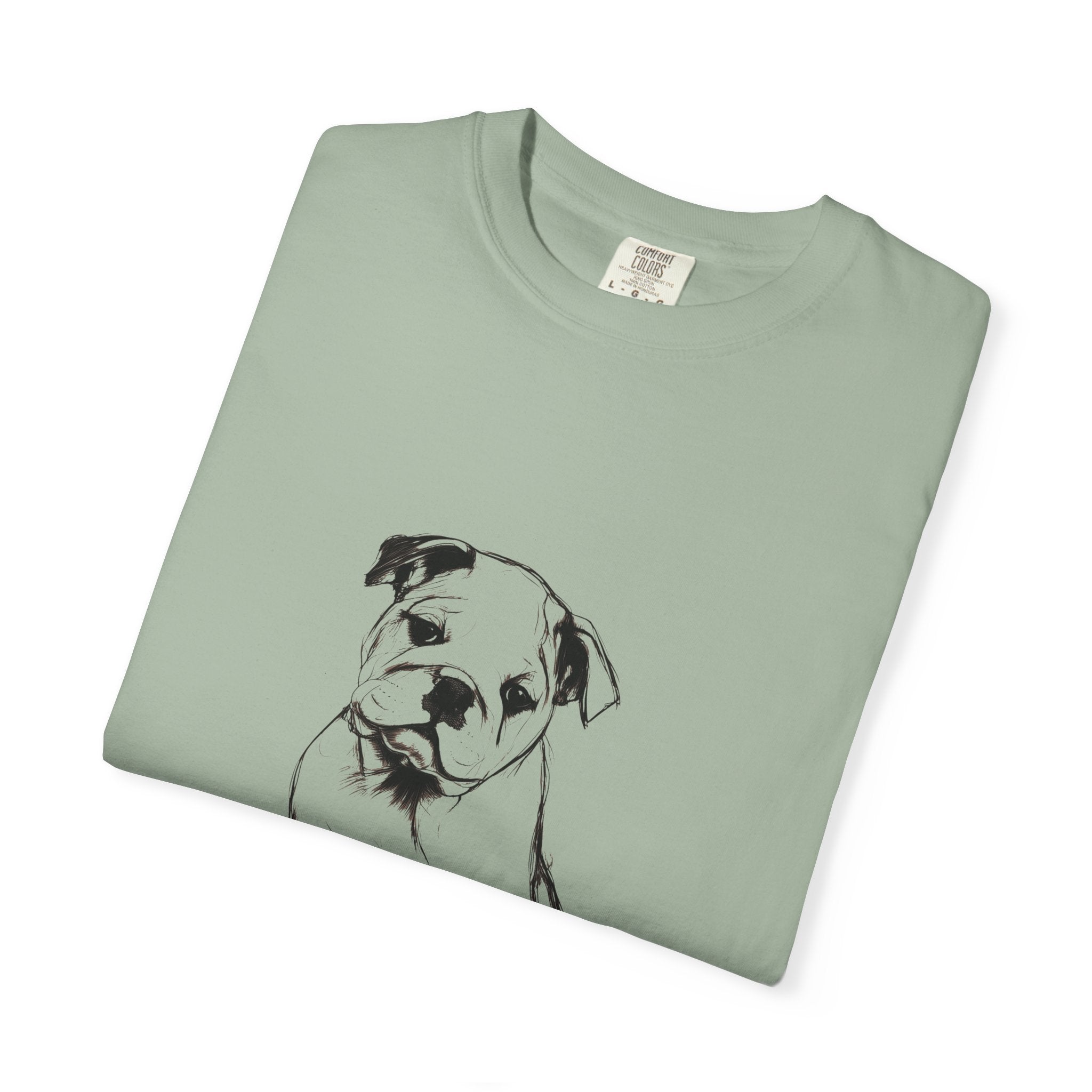 Personalized English Bulldog T-Shirt | Custom Dog Name Tee | Comfort Colors 1717 Tee | Minimal Sketch Vintage Style | Dog lover gift