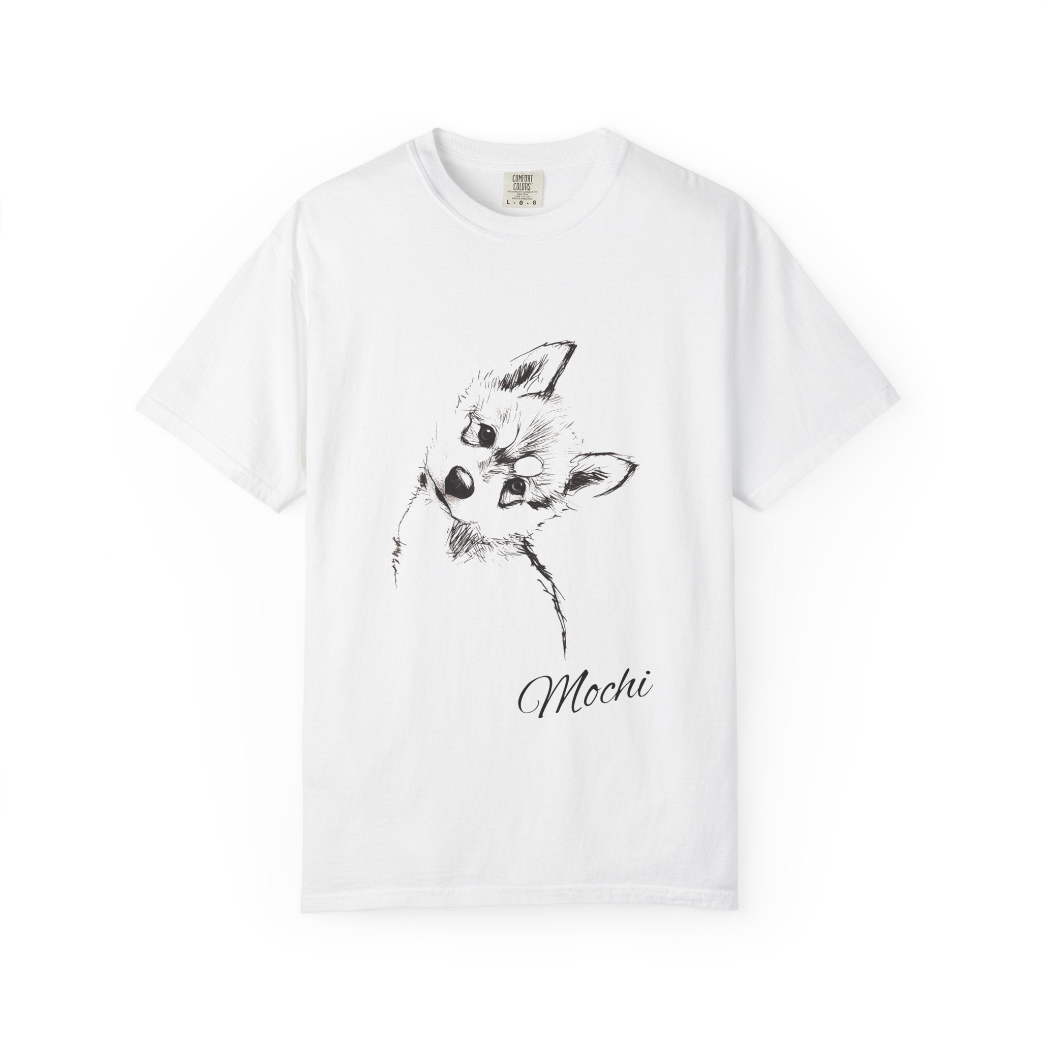 Personalized Husky T-Shirt | Custom Dog Name Tee | Comfort Colors 1717 Tee | Minimal Sketch Vintage Style | Dog lover gift
