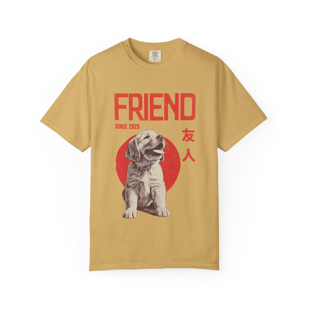 Golden Retriever Puppy Tee | Anime Dog Shirt | Unisex Birthday Gift | Custom Year Personalization | Gift for Dog Lovers and Anime Fans