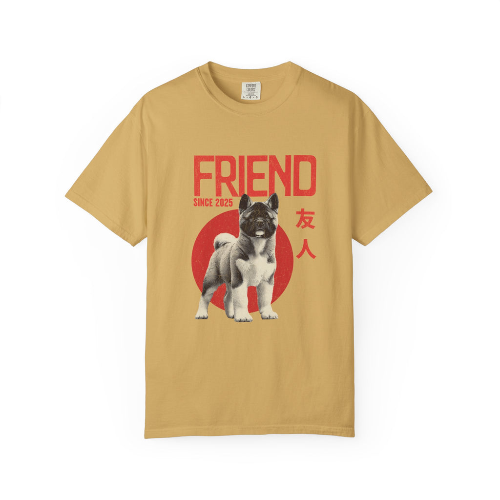 American Akita Friend Shirt  | Anime Dog T-Shirt | Unisex Birthday Gift | Custom Year Personalization | Gift for Dog Lovers and Anime Fans