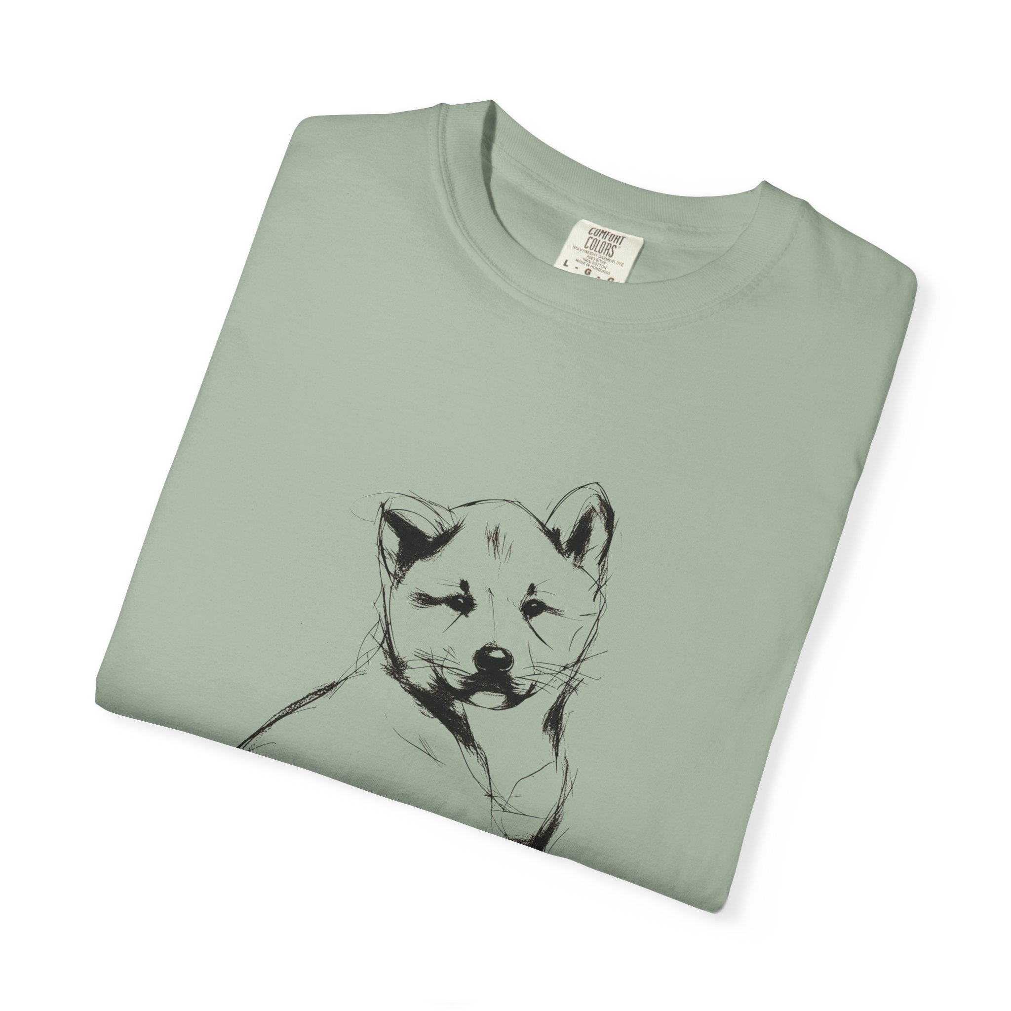 Personalized Akita Inu T-Shirt | Custom Dog Name Tee | Comfort Colors 1717 Tee | Minimal Sketch Vintage Style | Dog lover gift