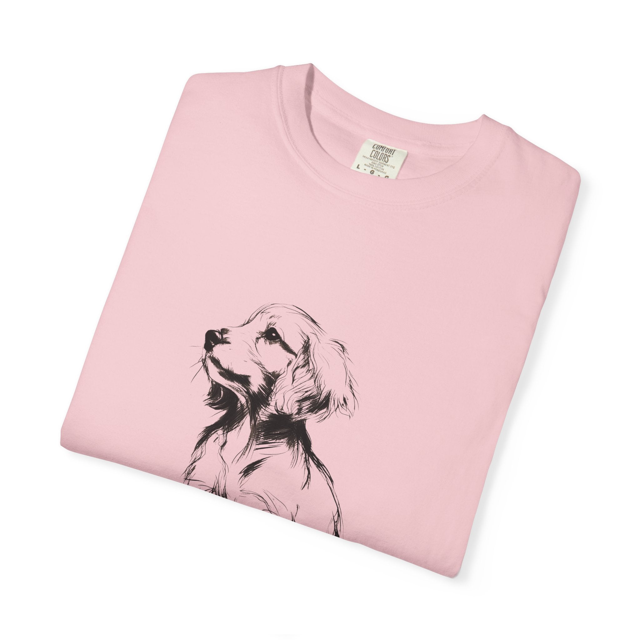 Personalized Irish Setter T-Shirt | Custom Dog Name Tee | Comfort Colors 1717 Tee | Minimal Sketch Vintage Style | Dog lover gift