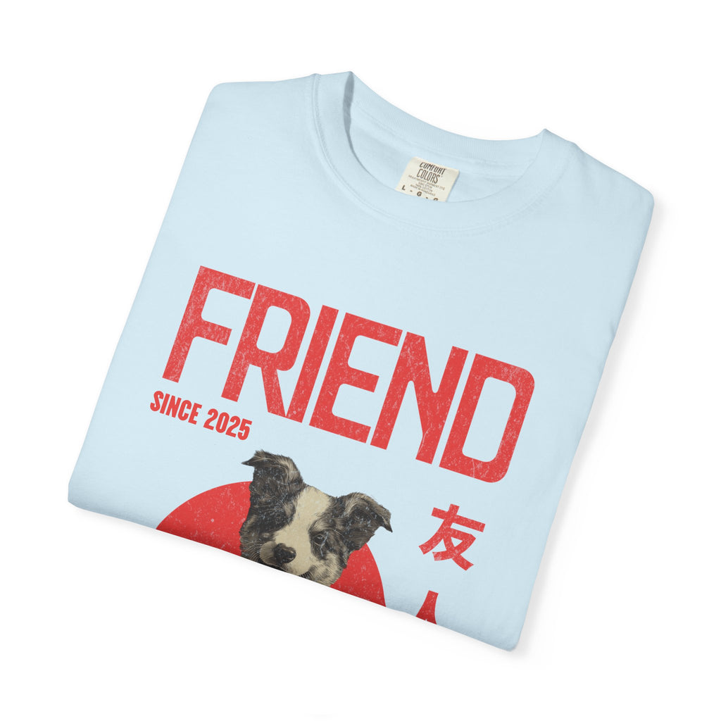 Border Collie Puppy T-shirt | Anime Dog Shirt | Pet Memorial, Adoption Gift | Custom Year Personalization | Comfort Colors®